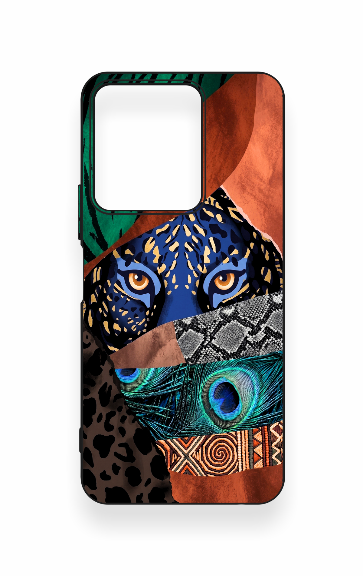 Vivo Y35 Uyumlu Amazon Kaplan Desenli Silikon Kılıf