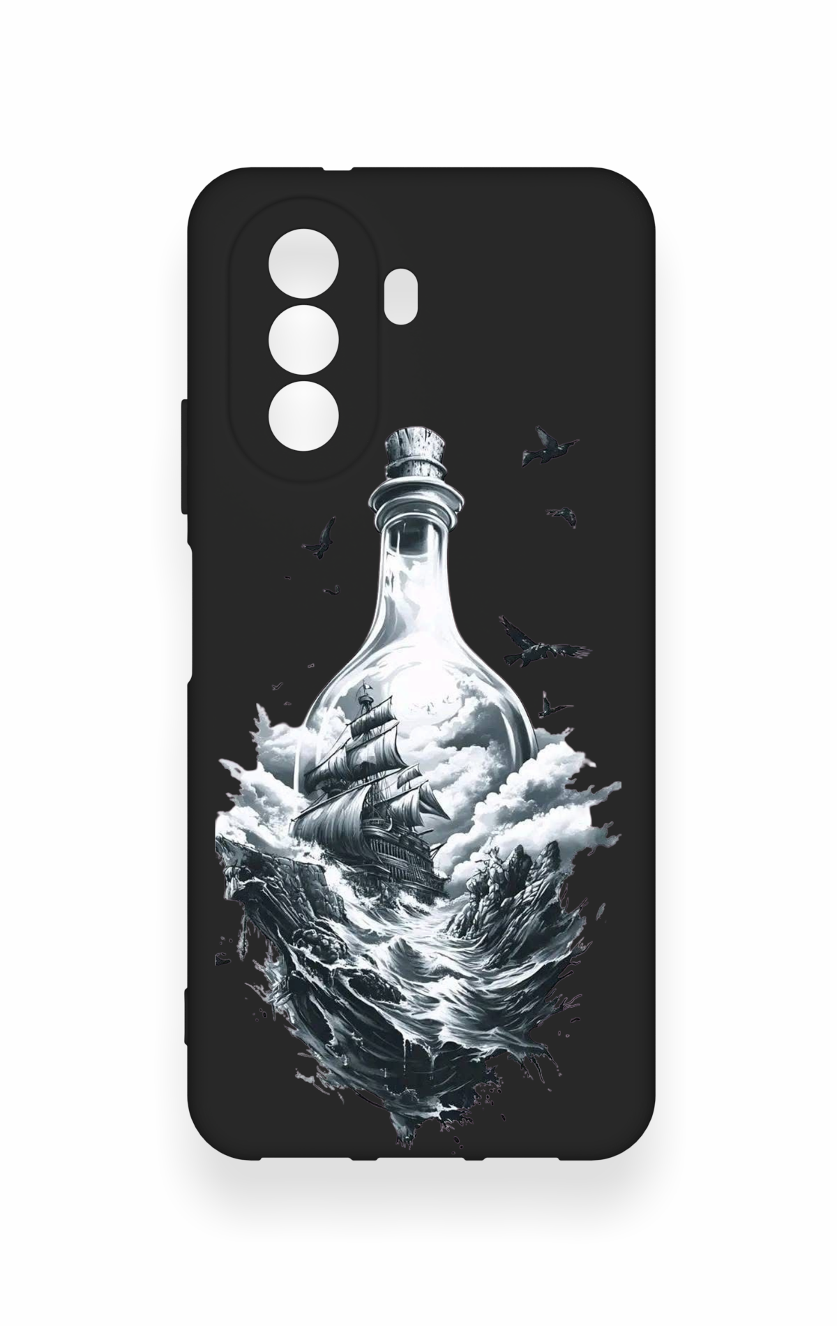 Huawei Nova Y70 Uyumlu Secret Sea Desenli Silikon Kılıf