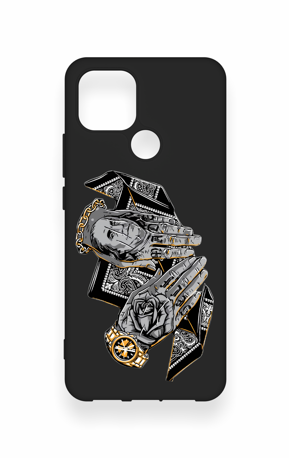 Oppo A15 Uyumlu Self Made Desenli Silikon Kılıf