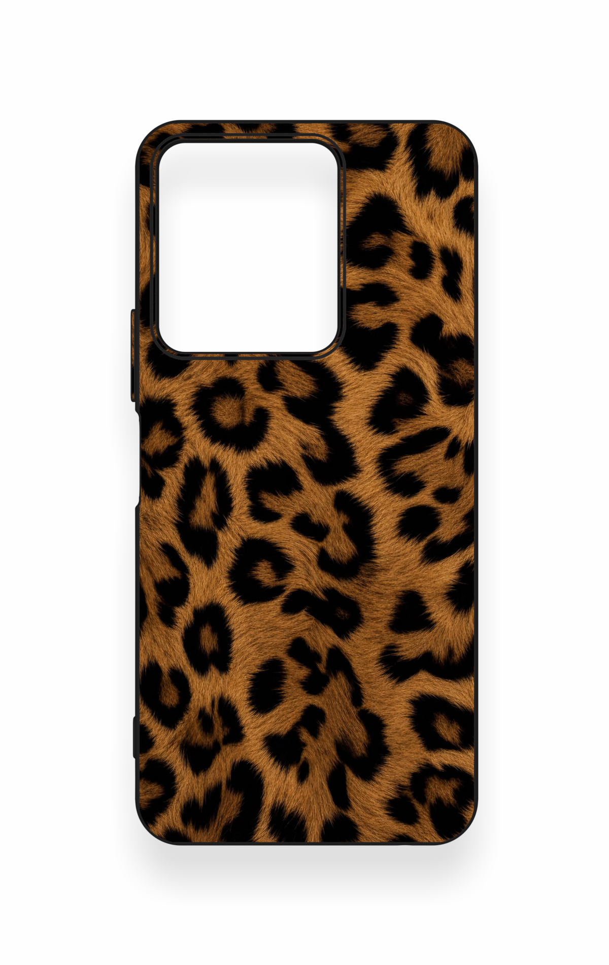Vivo Y35 Uyumlu Koyu Leopar Deri Desenli Silikon Kılıf