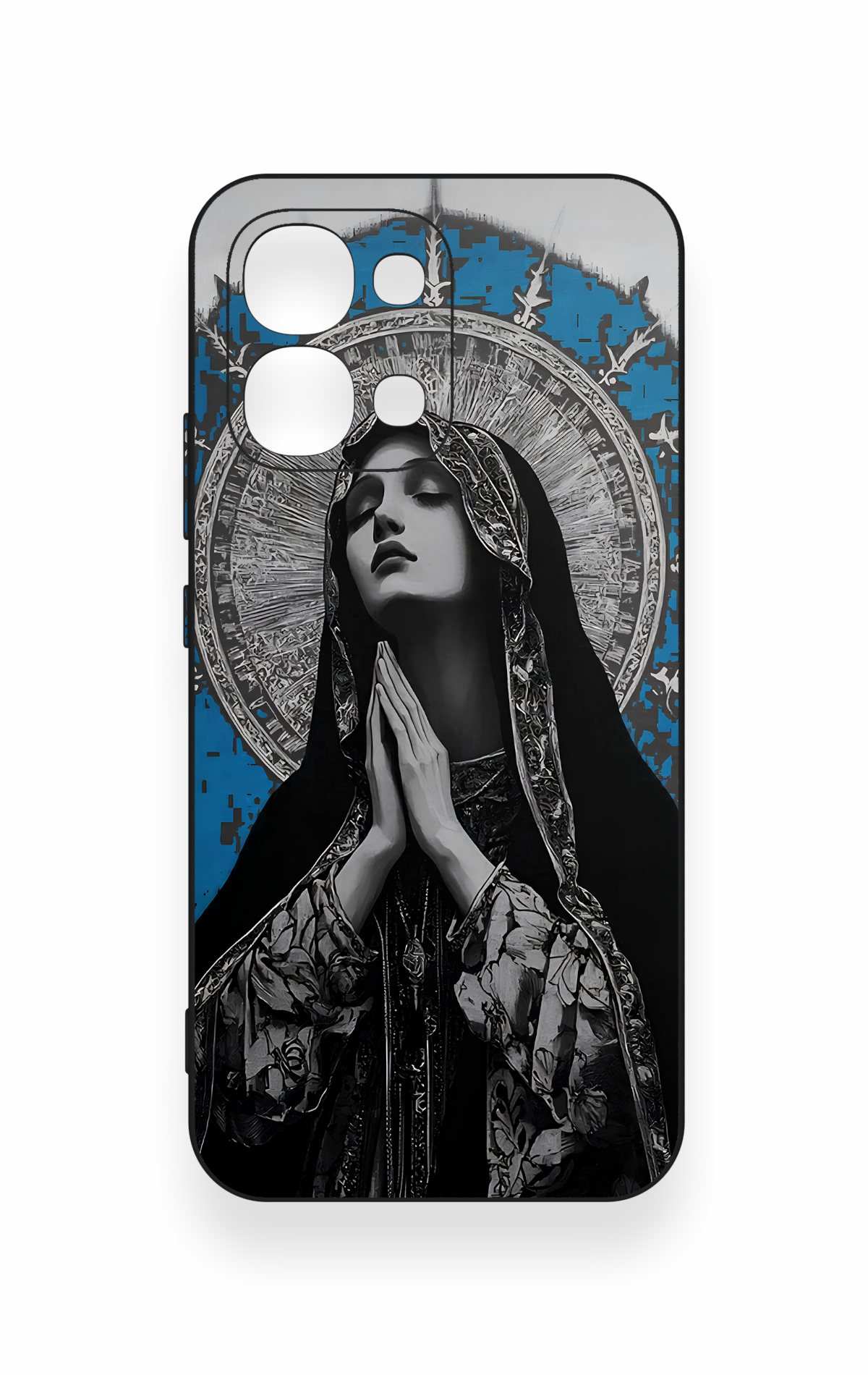 Oppo A6 Pro Uyumlu Rahibe Desenli Silikon Kılıf
