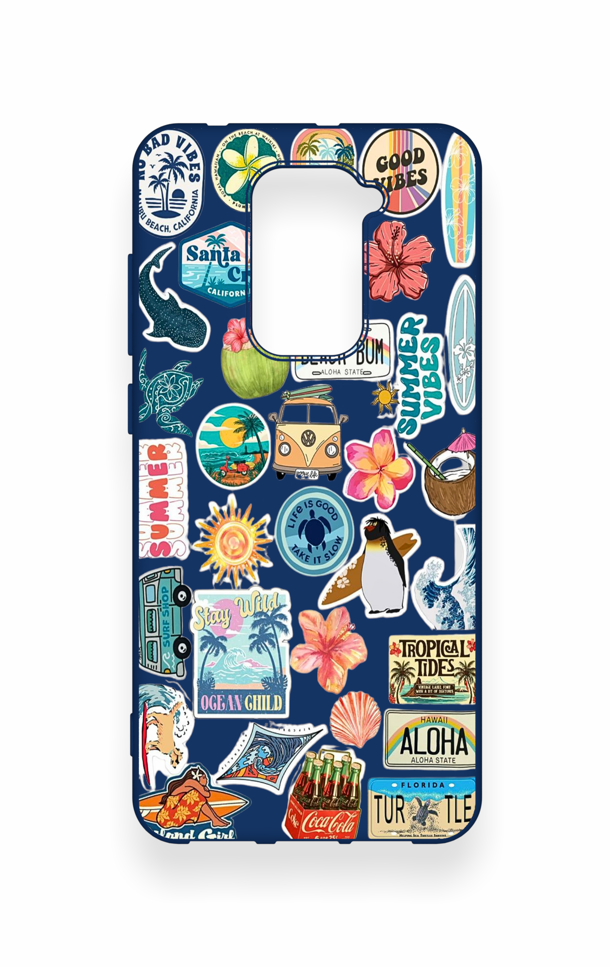 Redmi Note 9 Uyumlu Summer Vibes Desenli Silikon Kılıf