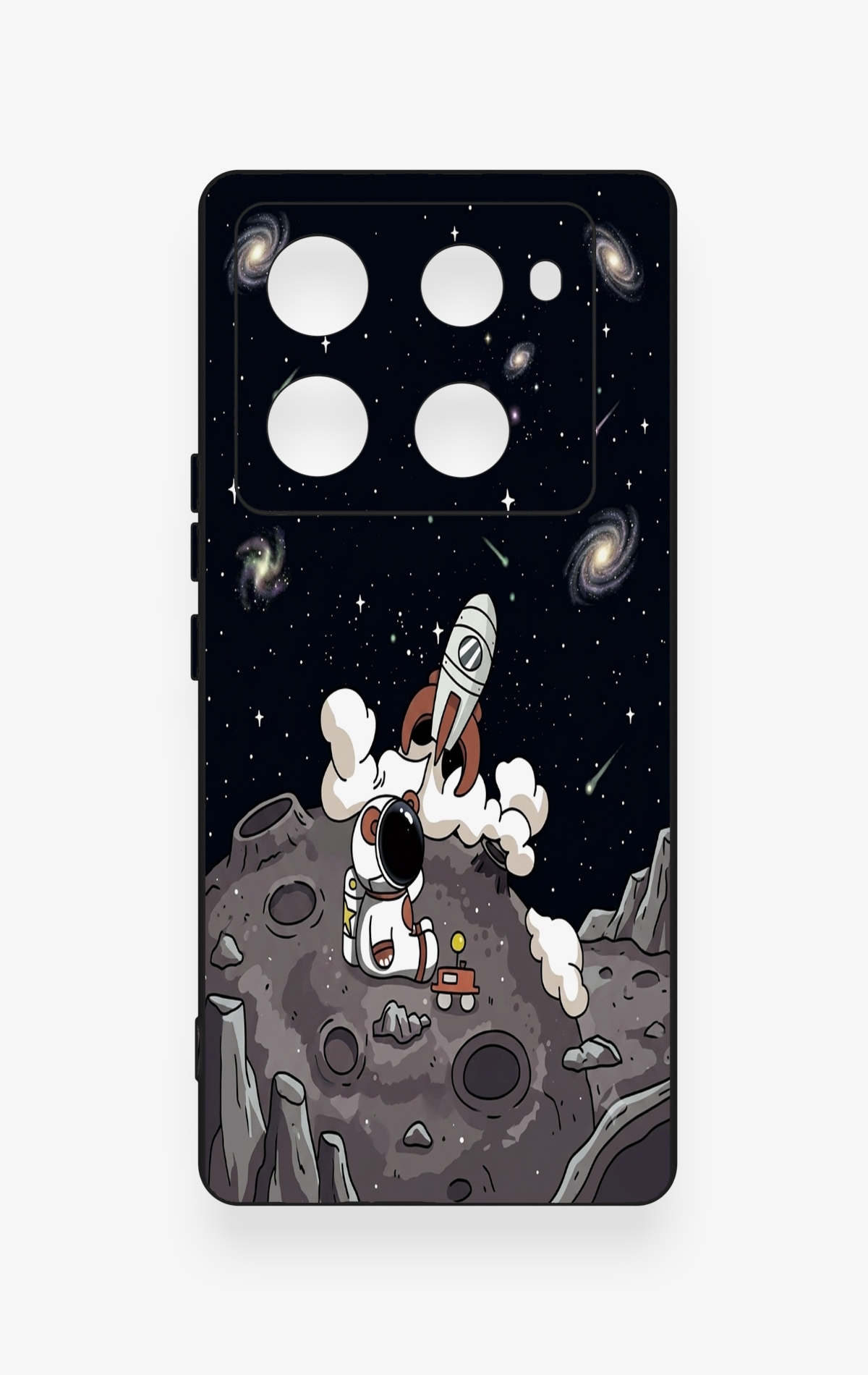 İnfinix Note 40 Pro Uyumlu Uzay Astronot Desenli Silikon Kılıf