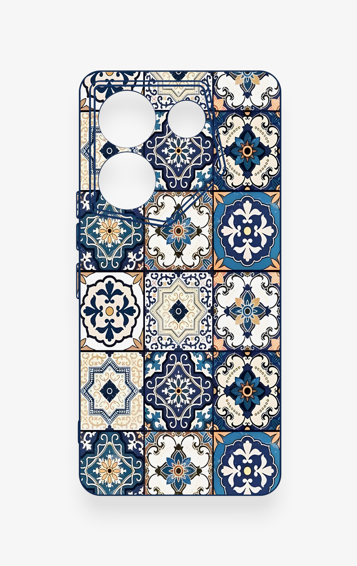Tecno Caman 20 Pro 5G Uyumlu Mozaik Çini Desenli Silikon Kılıf