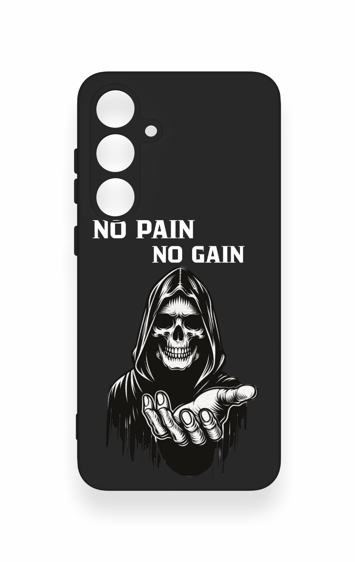 Samsung S24Fe Uyumlu No Pain No Gain Desenli Silikon Kılıf