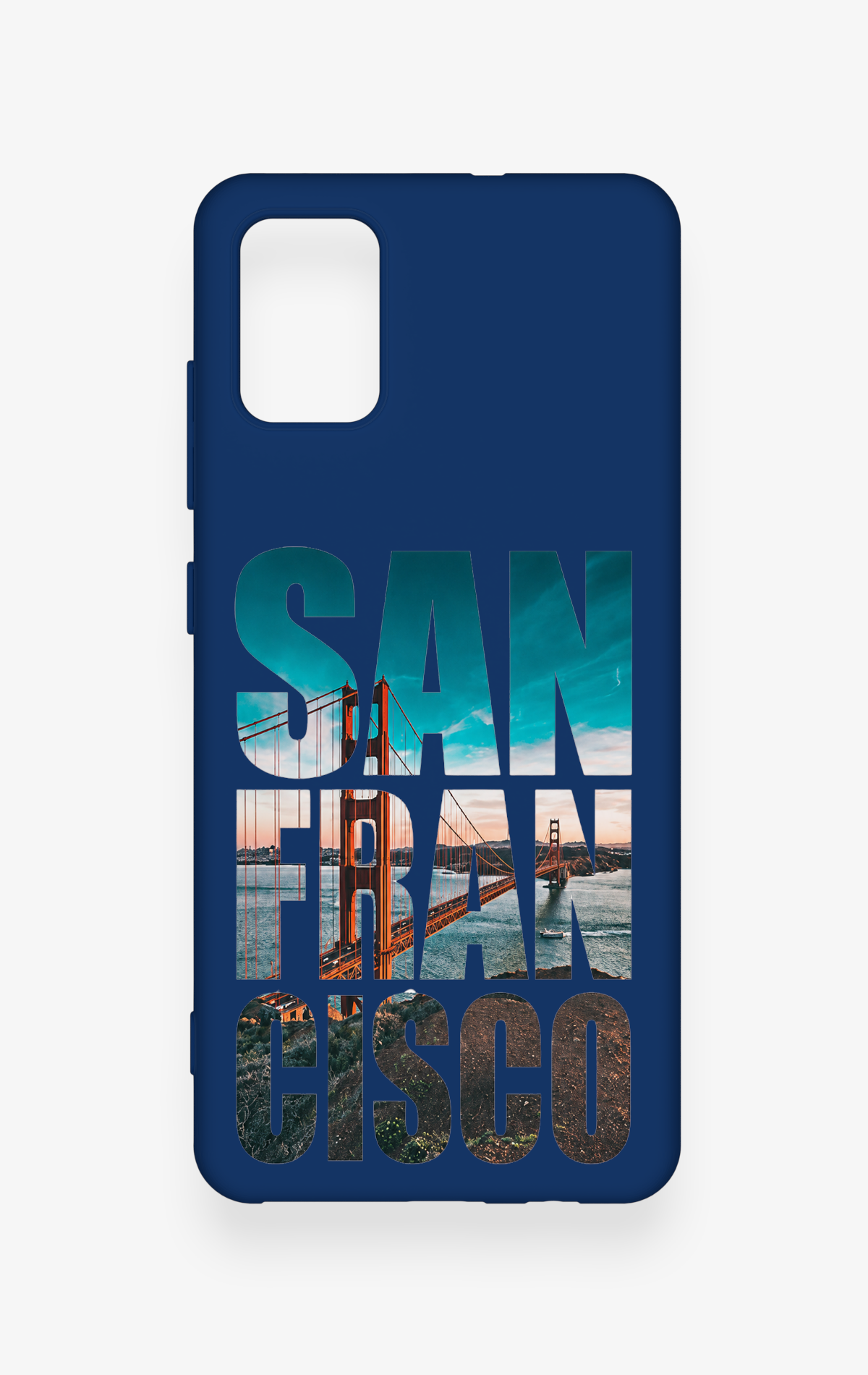 Saamsung A51 Uyumlu San Francisco Desenli Silikon Kılıf