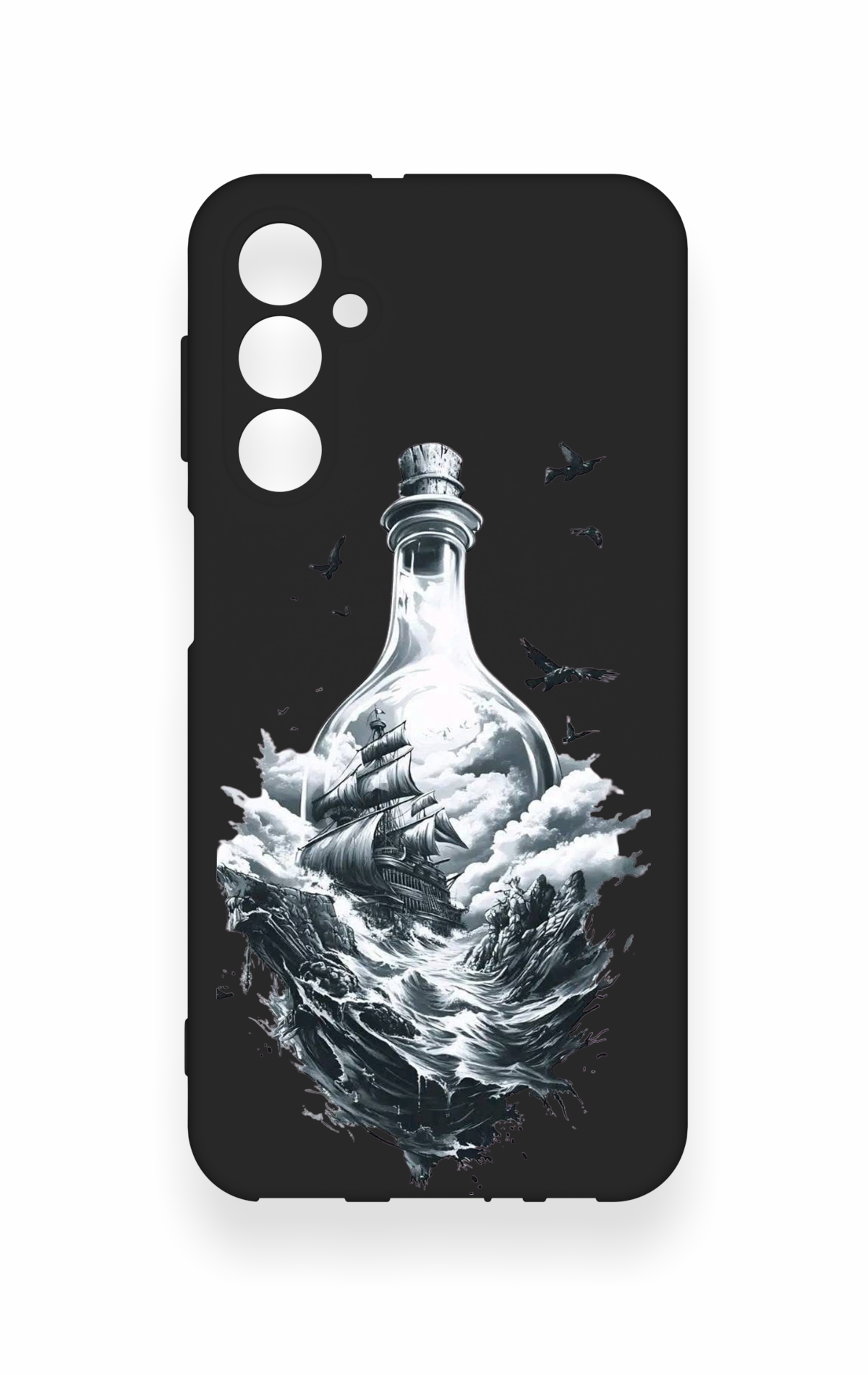 Samsung M34 Uyumlu Secret Sea Desenli Silikon Kılıf