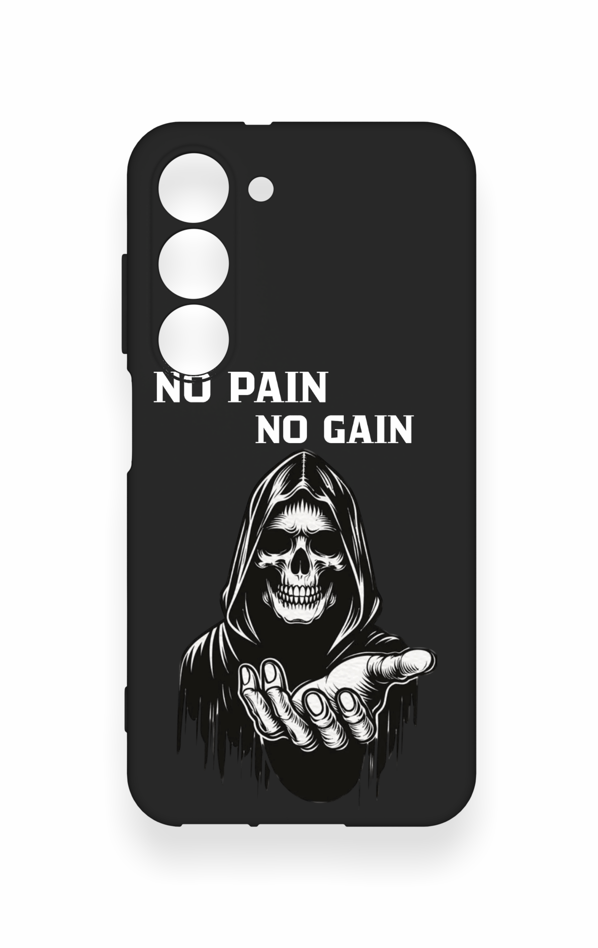Samsung S23 Uyumlu No Pain No Gain Desenli Silikon Kılıf