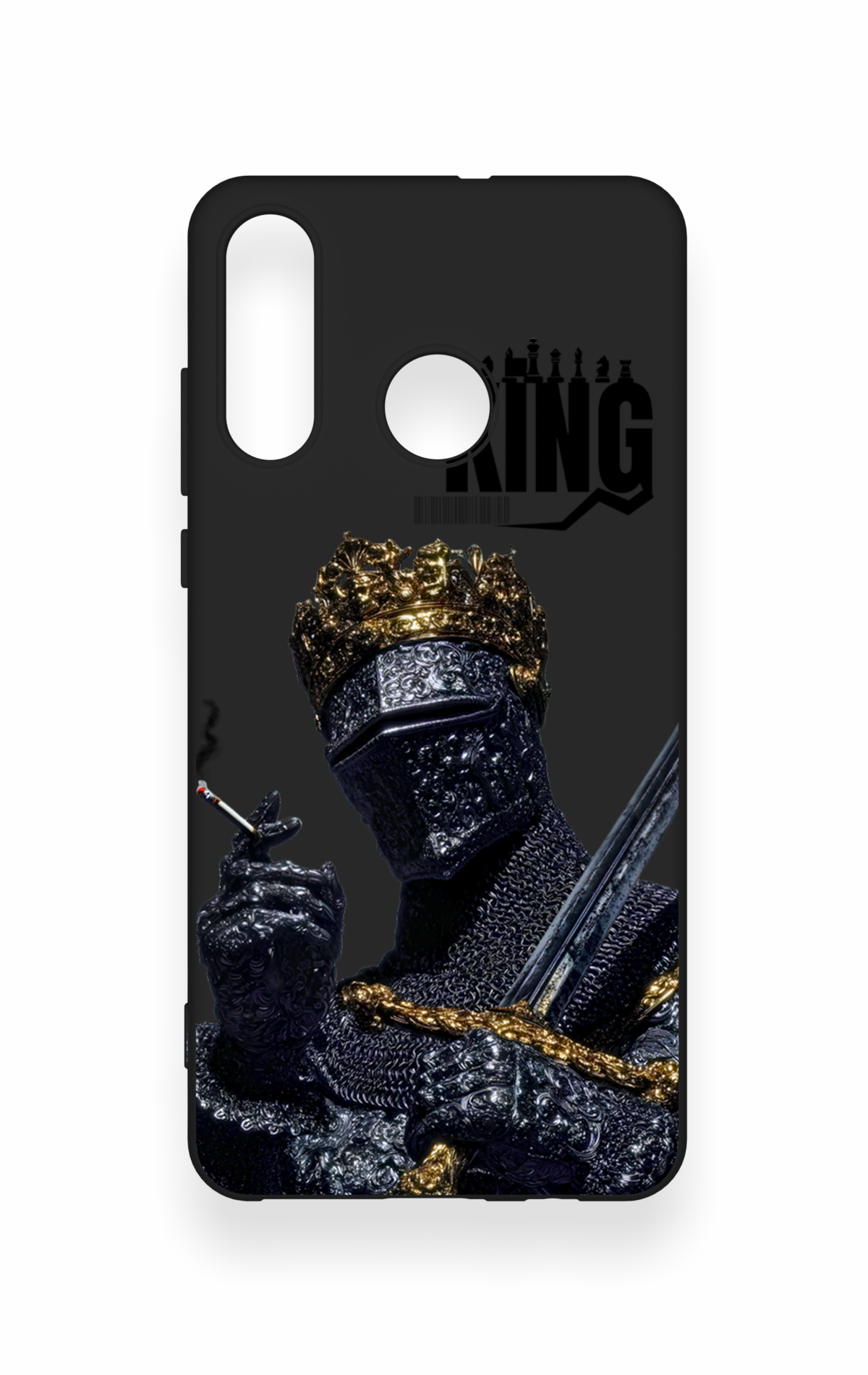 Huawei P30 Lite Uyumlu King Desenli Silikon Kılıf