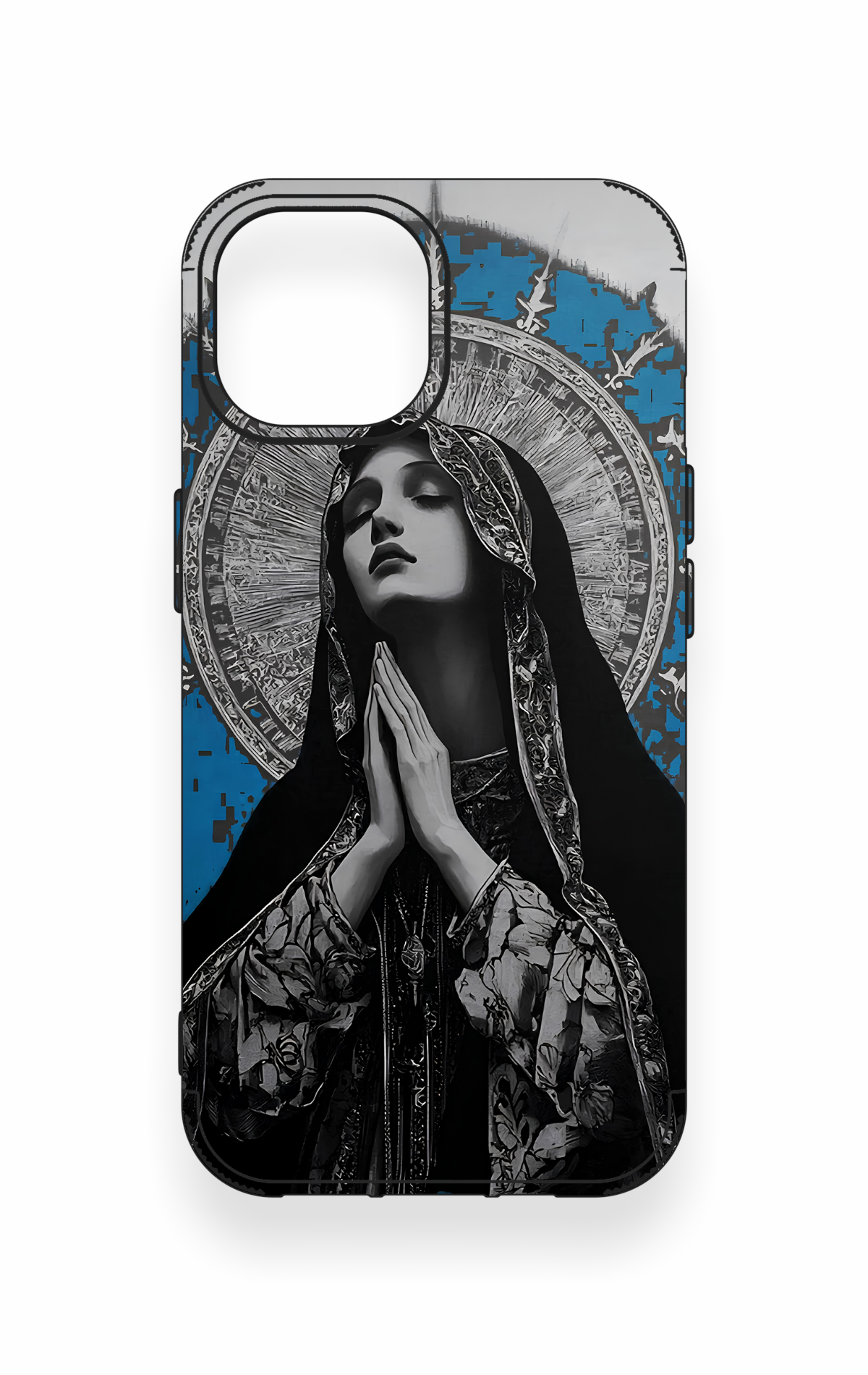 iPhone 15 Uyumlu Rahibe Desenli Silikon Kılıf