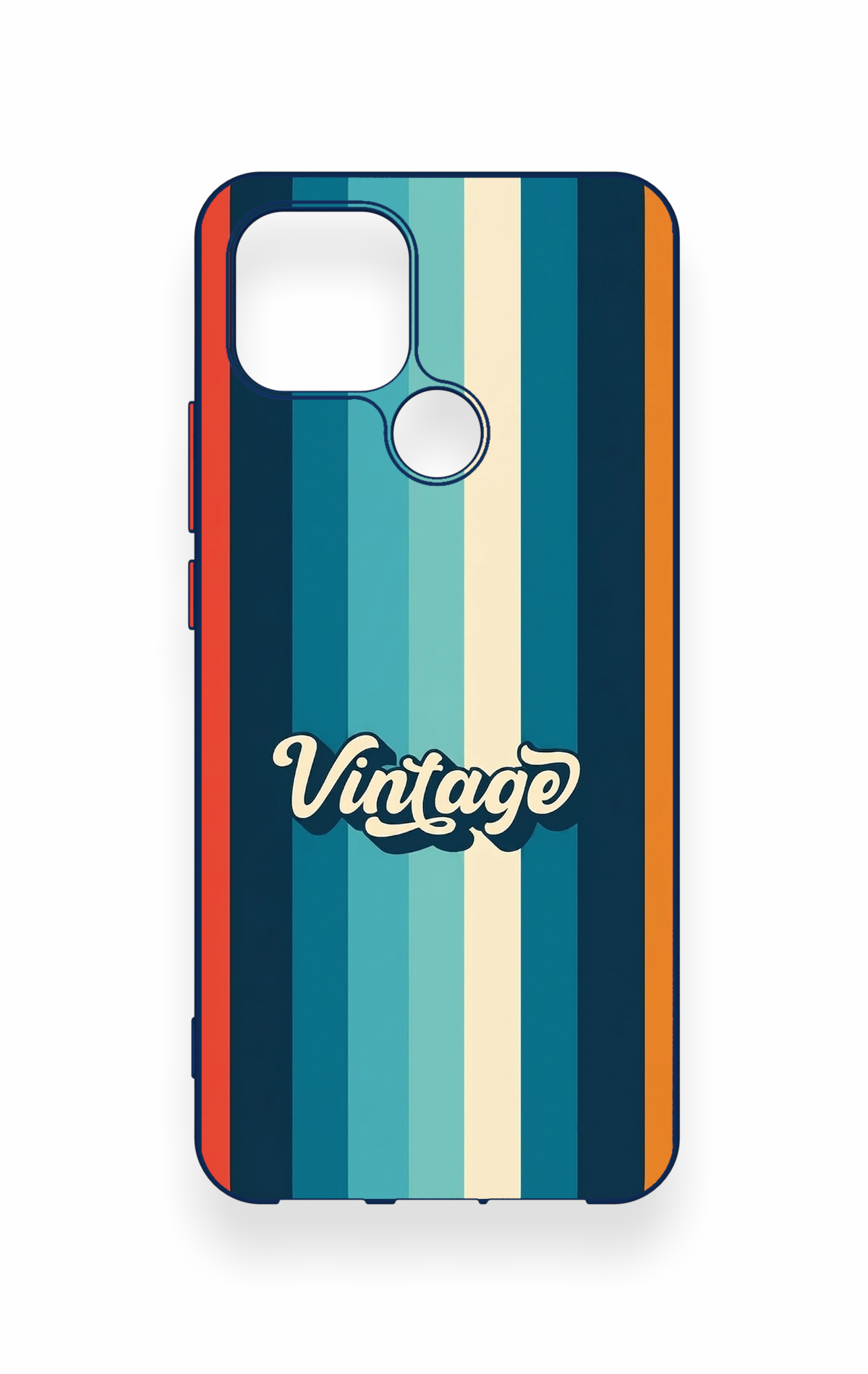 Oppo A15 Uyumlu Vintage Desenli Silikon Kılıf