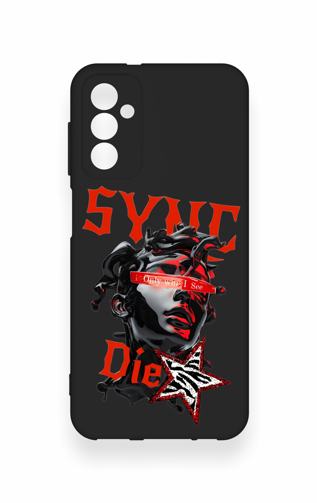 Samsung M13 Uyumlu Sync Die Desenli Silikon Kılıf