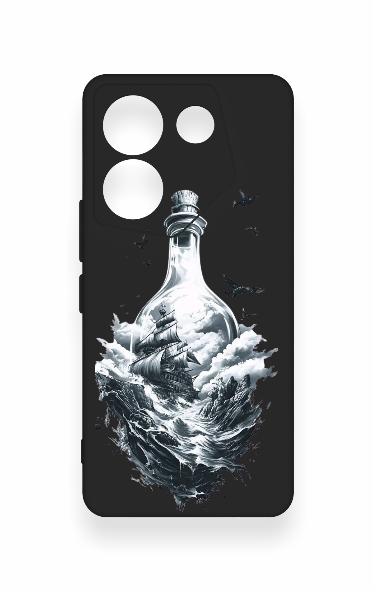 Tecno Camon 20 Pro Uyumlu Secret Sea Desenli Silikon Kılıf