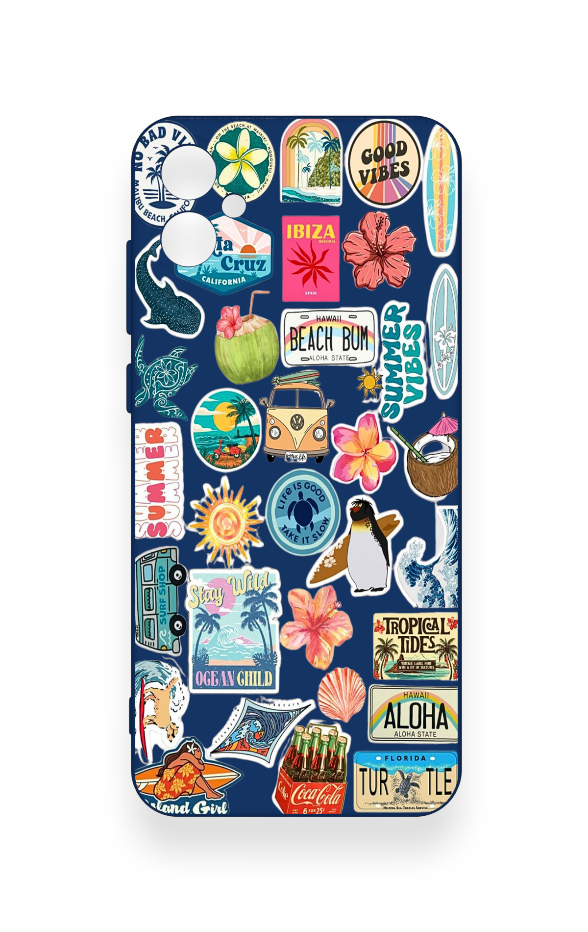Samsung A05 Uyumlu Summer Vibes Desenli Silikon Kılıf