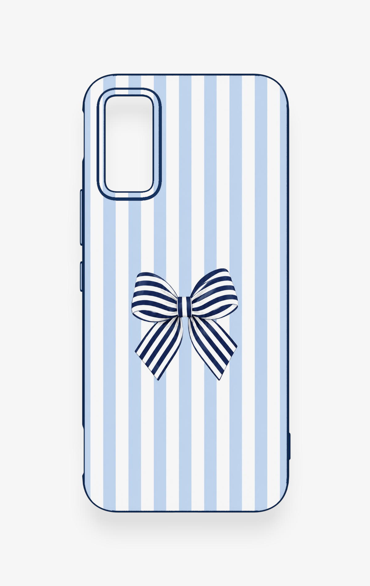 İnfinix Gt 30 Pro Uyumlu Mavi Beyaz Kurdele Desenli Silikon Kılıf