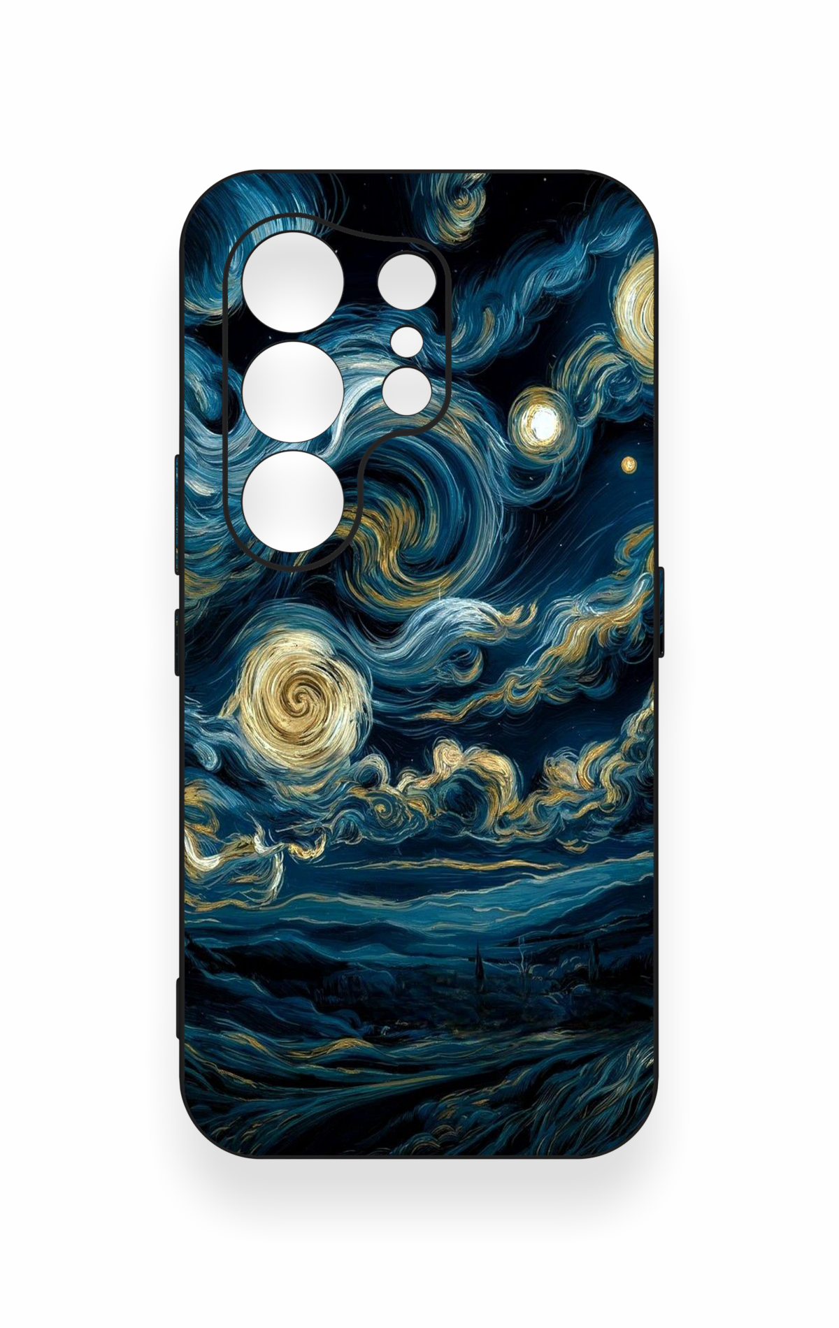 Tecno Camon 50 4G Uyumlu Yıldızlı Gece Desenli Silikon Kılıf