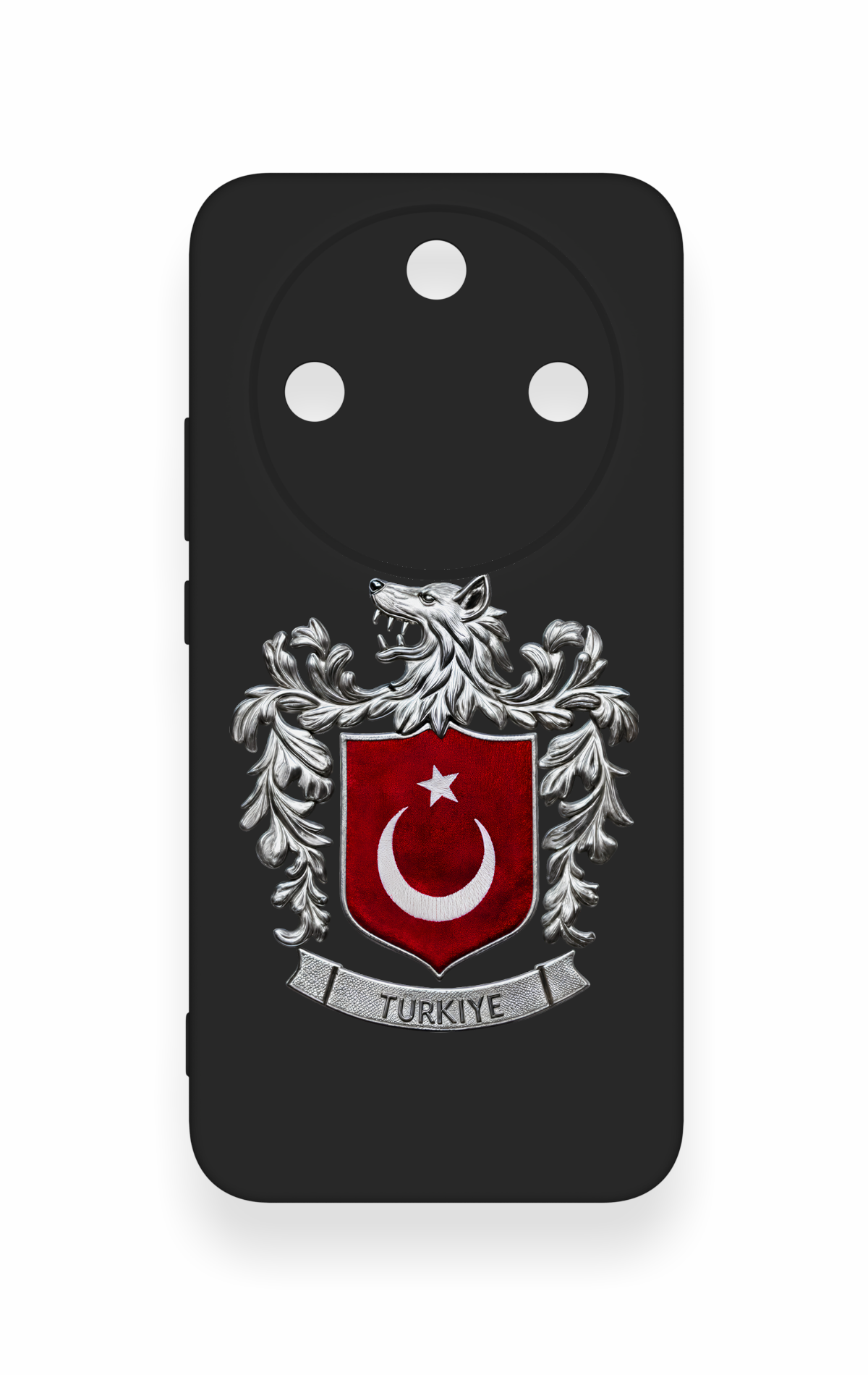 Honor Magic 8 Lite Uyumlu Türk Arma Desenli Silikon Kılıf