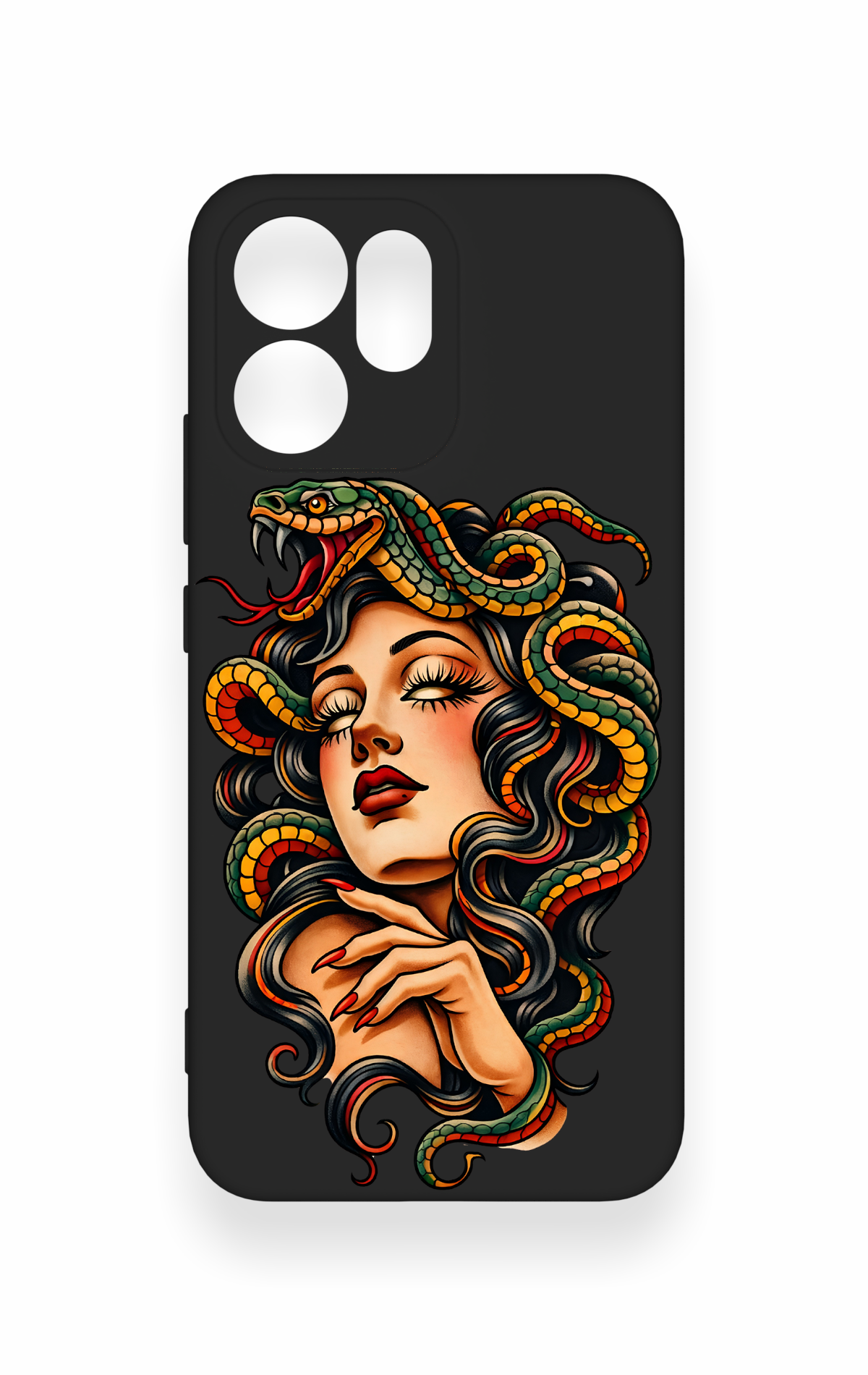 Oppo Reno 14F Uyumlu Medusa Desenli Silikon Kılıf