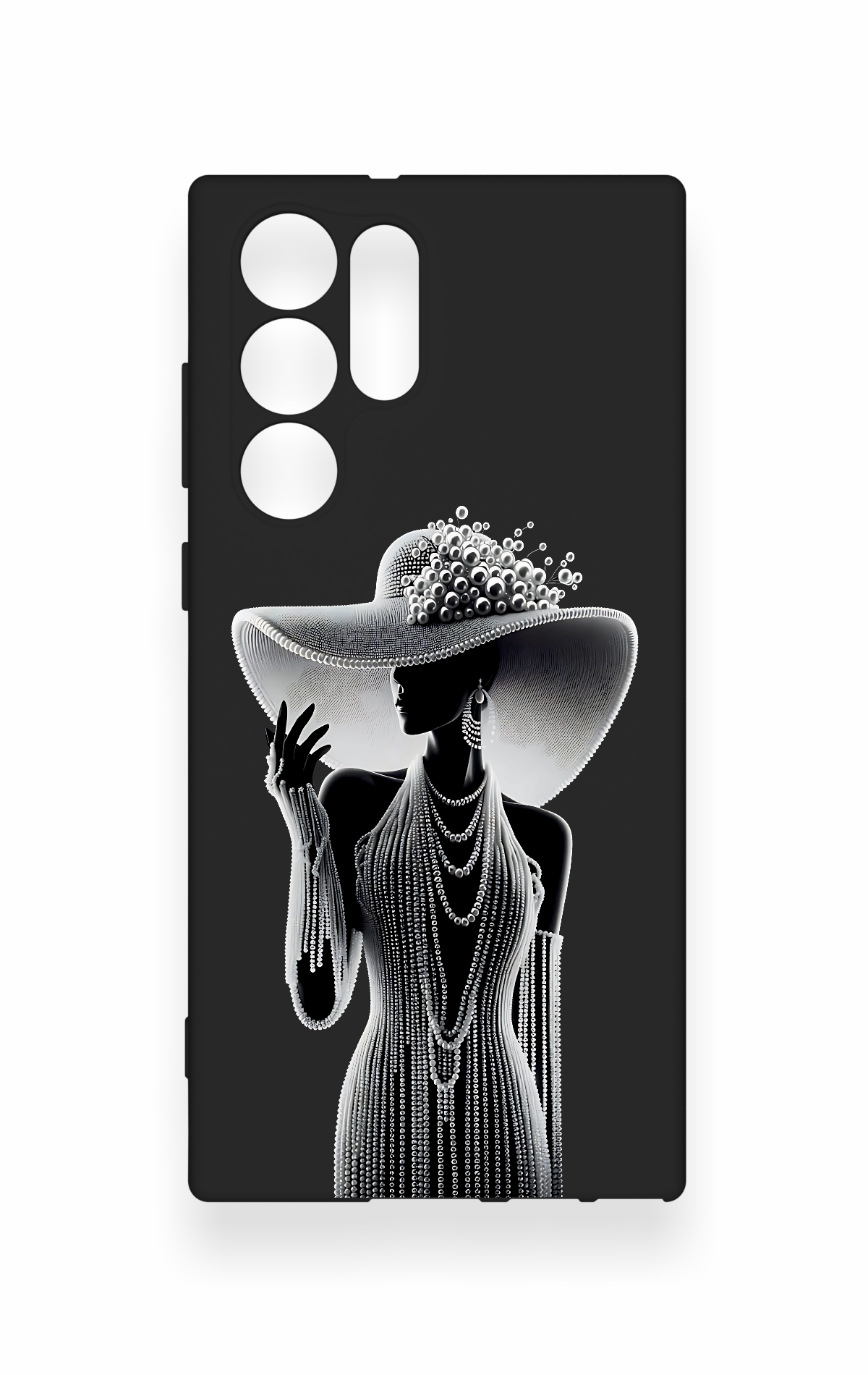 Samsung S22 Ultra Uyumlu Lady Desenli Silikon Kılıf