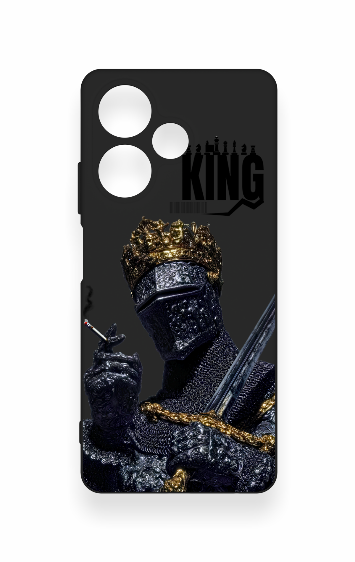 İnfinix Hot 30 Uyumlu King Desenli Silikon Kılıf