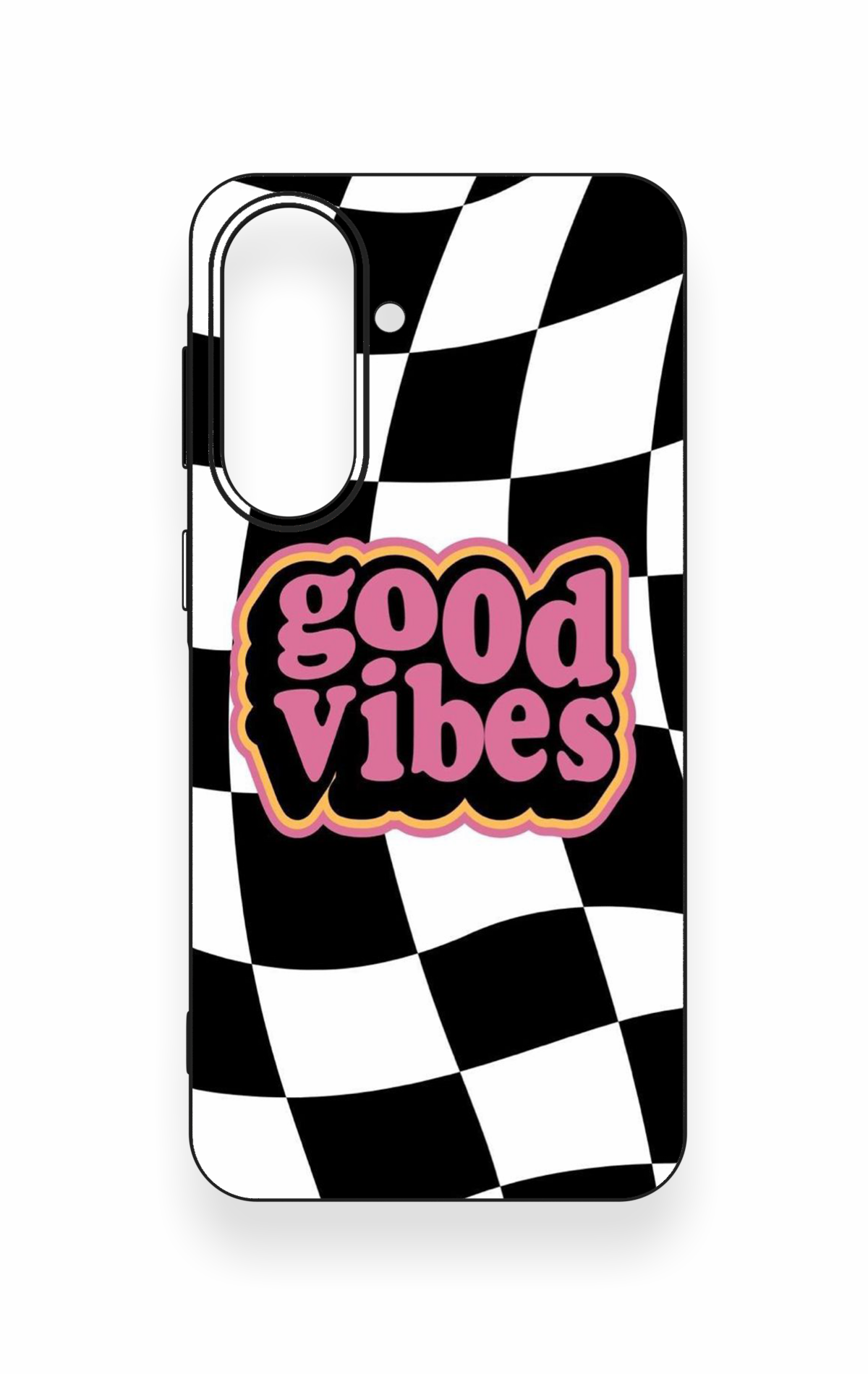 Samsung A57 Uyumlu Black Good Vibes Desenli Silikon Kılıf