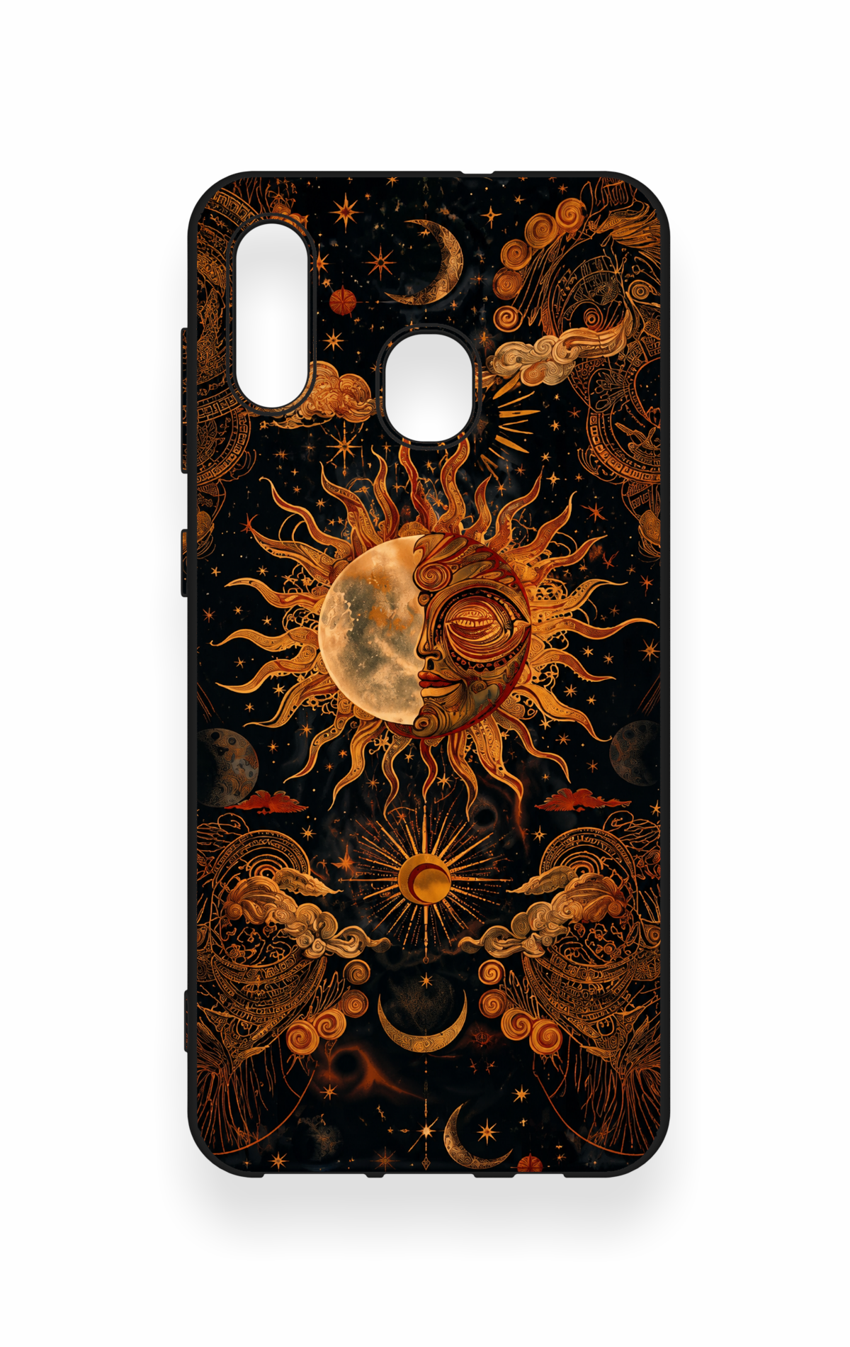 Samsung A20-A30 Uyumlu Mistik Güneş Desenli Silikon Kılıf