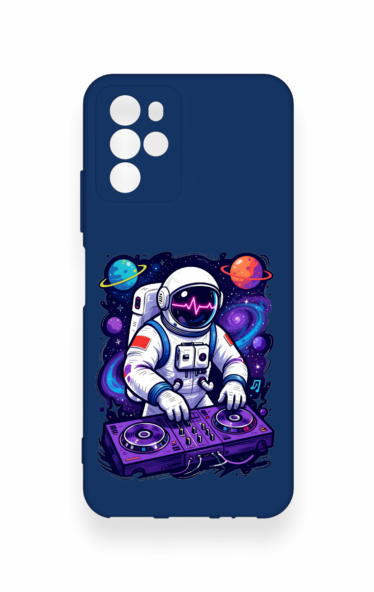 Omix x700 Uyumlu Astronot DJ Desenli Silikon Kılıf