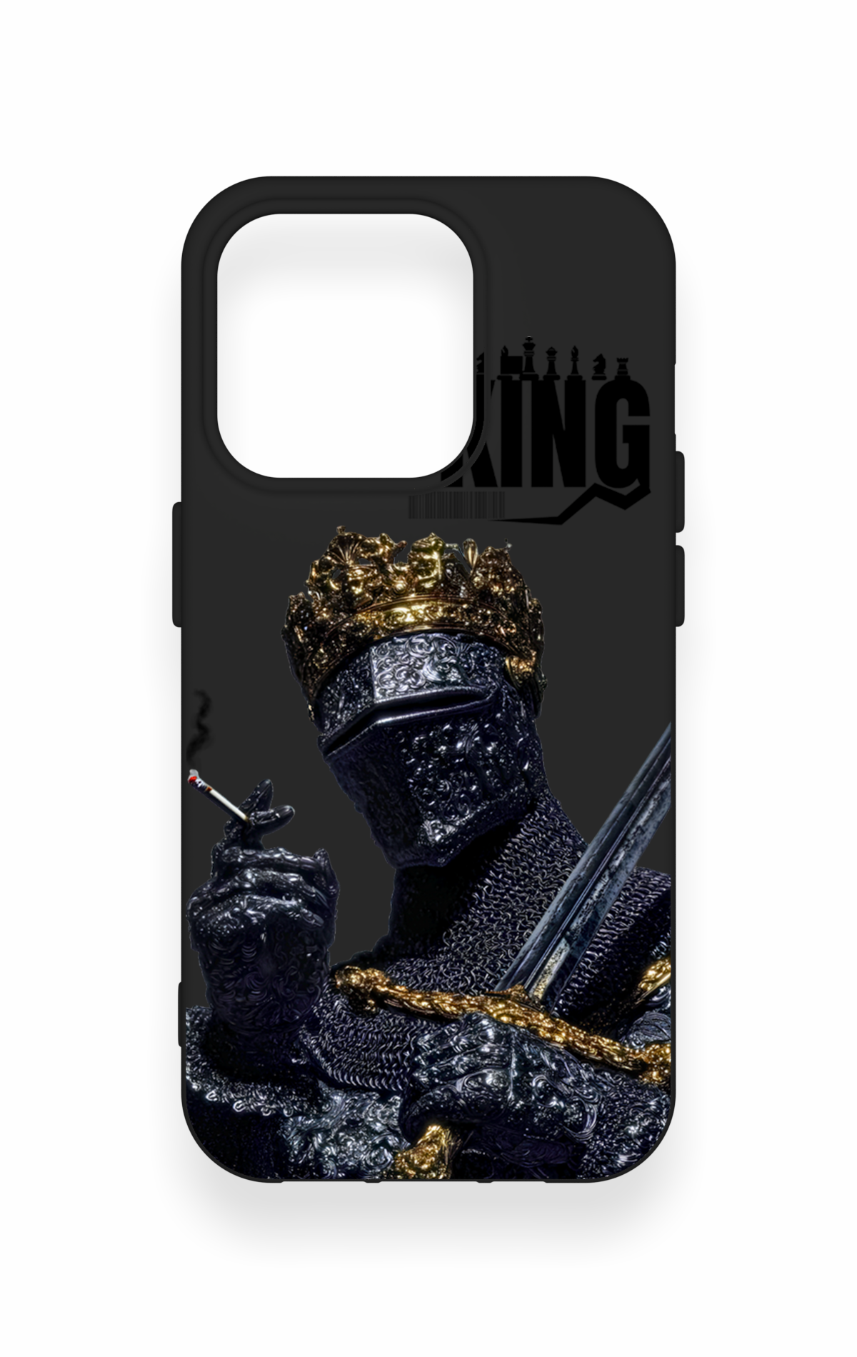 iPhone 15 Pro Uyumlu King Desenli Silikon Kılıf