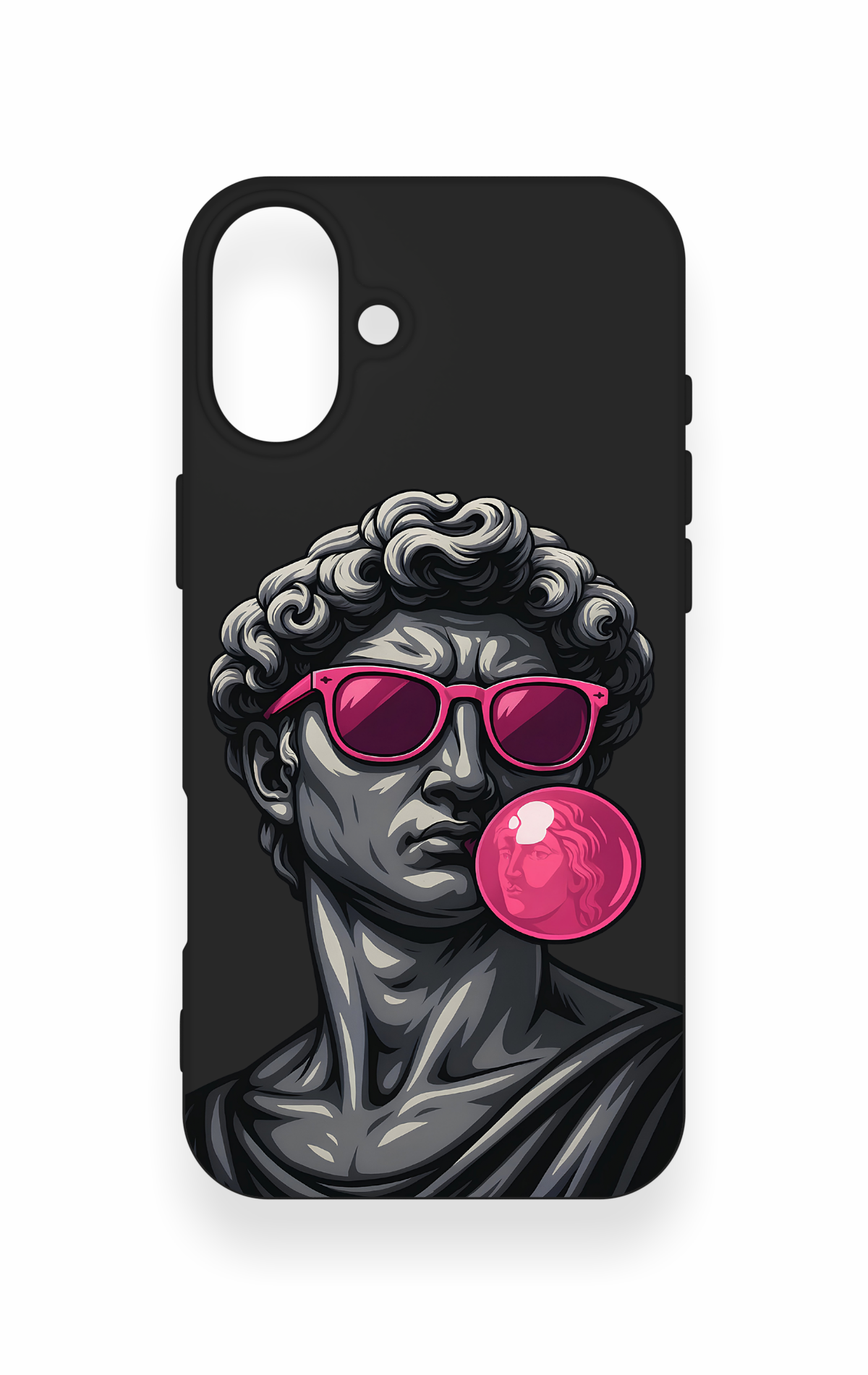 iPhone 16 Plus Uyumlu Pop David Desenli Silikon Kılıf