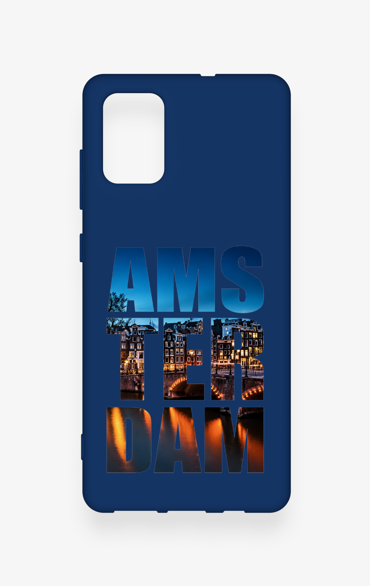 Samsung-A71 Uyumlu Amsterdam Desenli Silikon Kılıf
