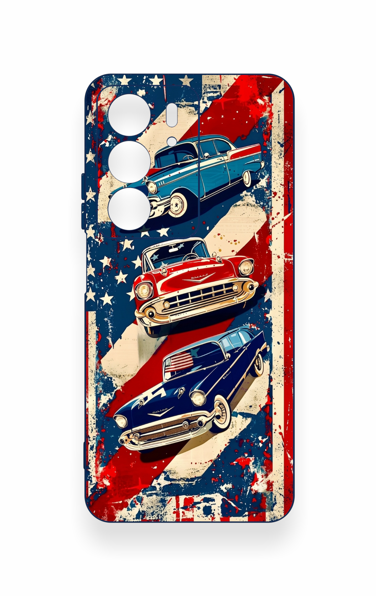 Realme C75 Uyumlu Amerikan Chevrolet Desenli Silikon Kılıf