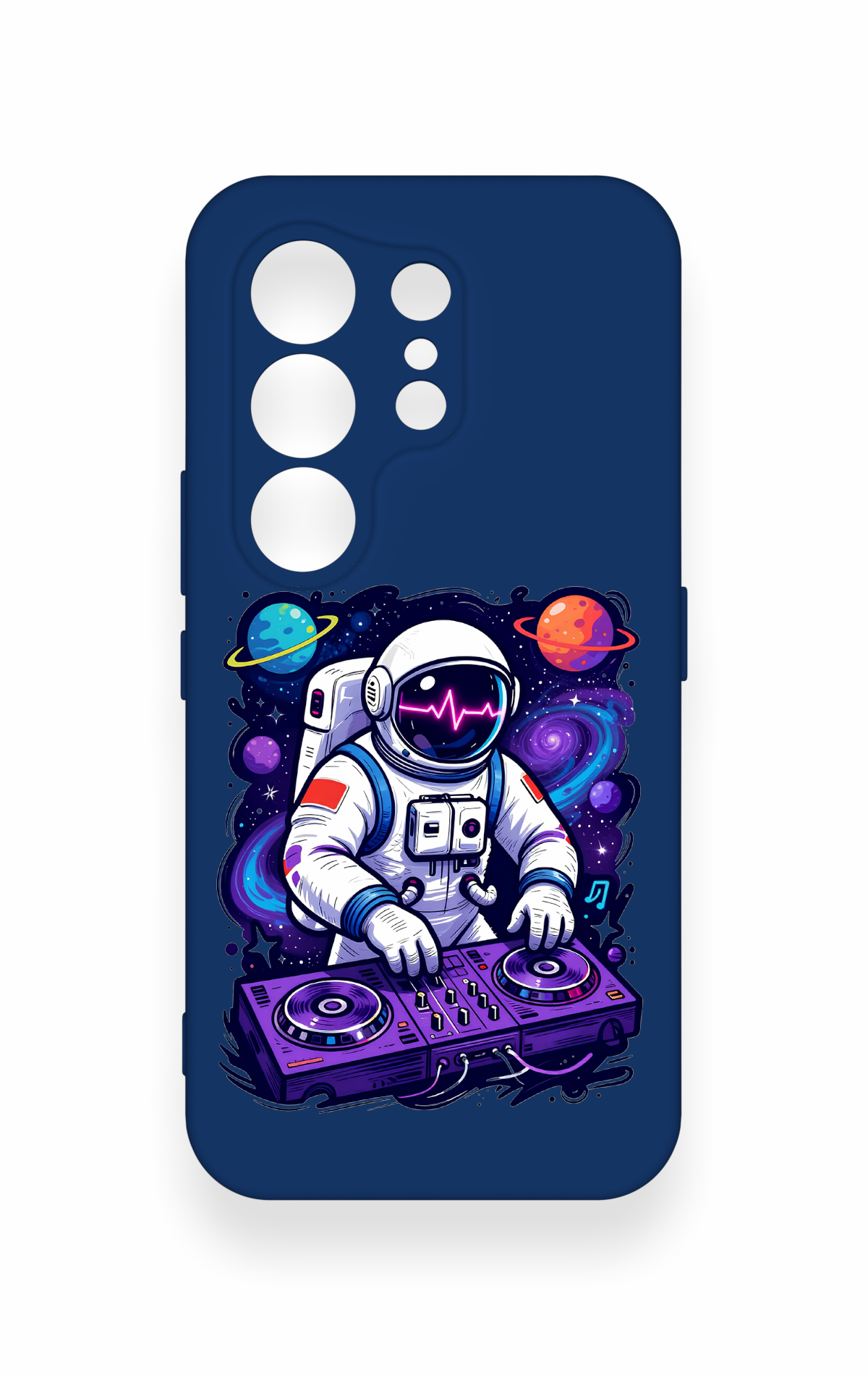 Tecno Camon 50 4G Uyumlu Astronot DJ Desenli Silikon Kılıf