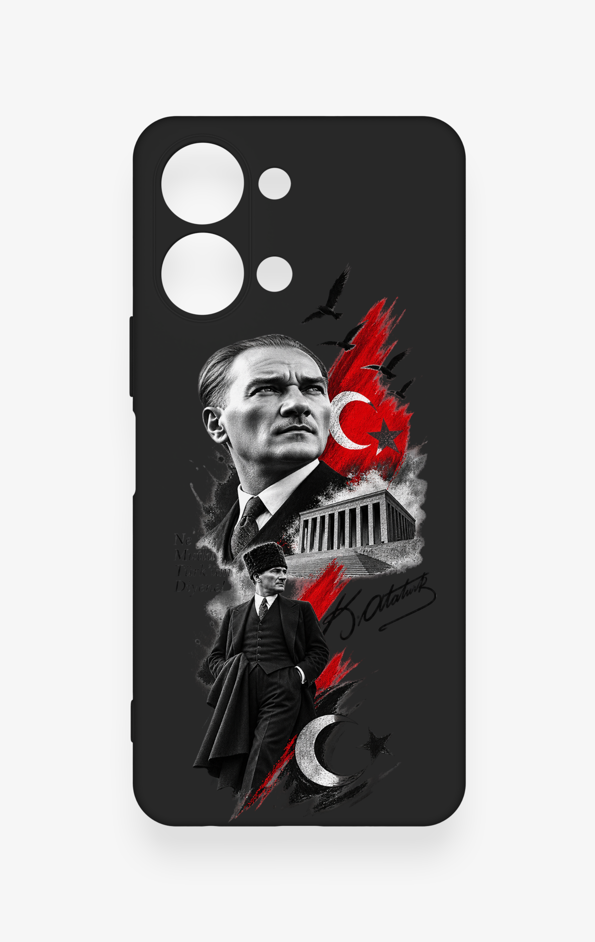 Vivo Y05 4G Uyumlu Atatürk Anıtkabir Desenli Silikon Kılıf