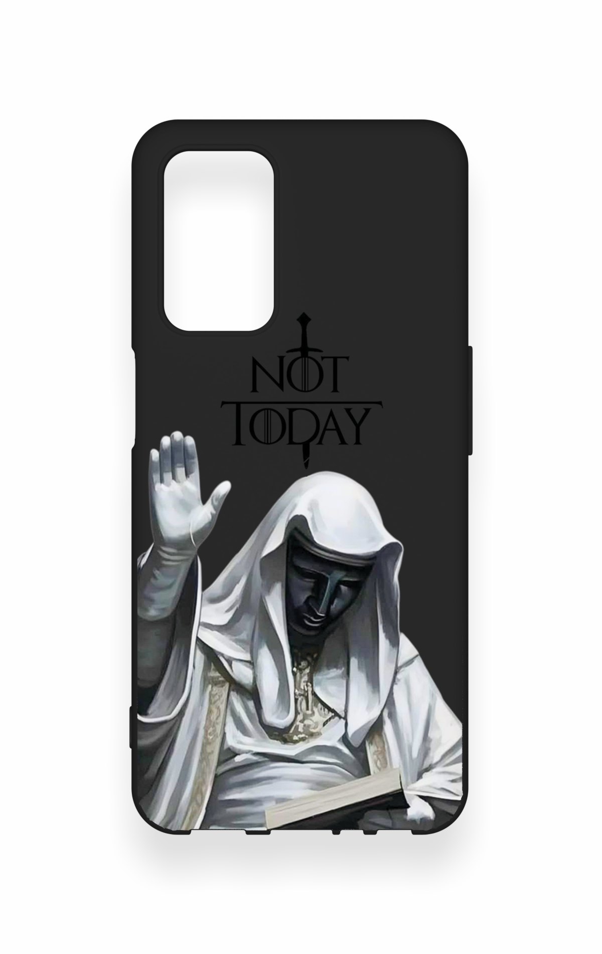 Oppo A55 Uyumlu Not Today Desenli Silikon Kılıf