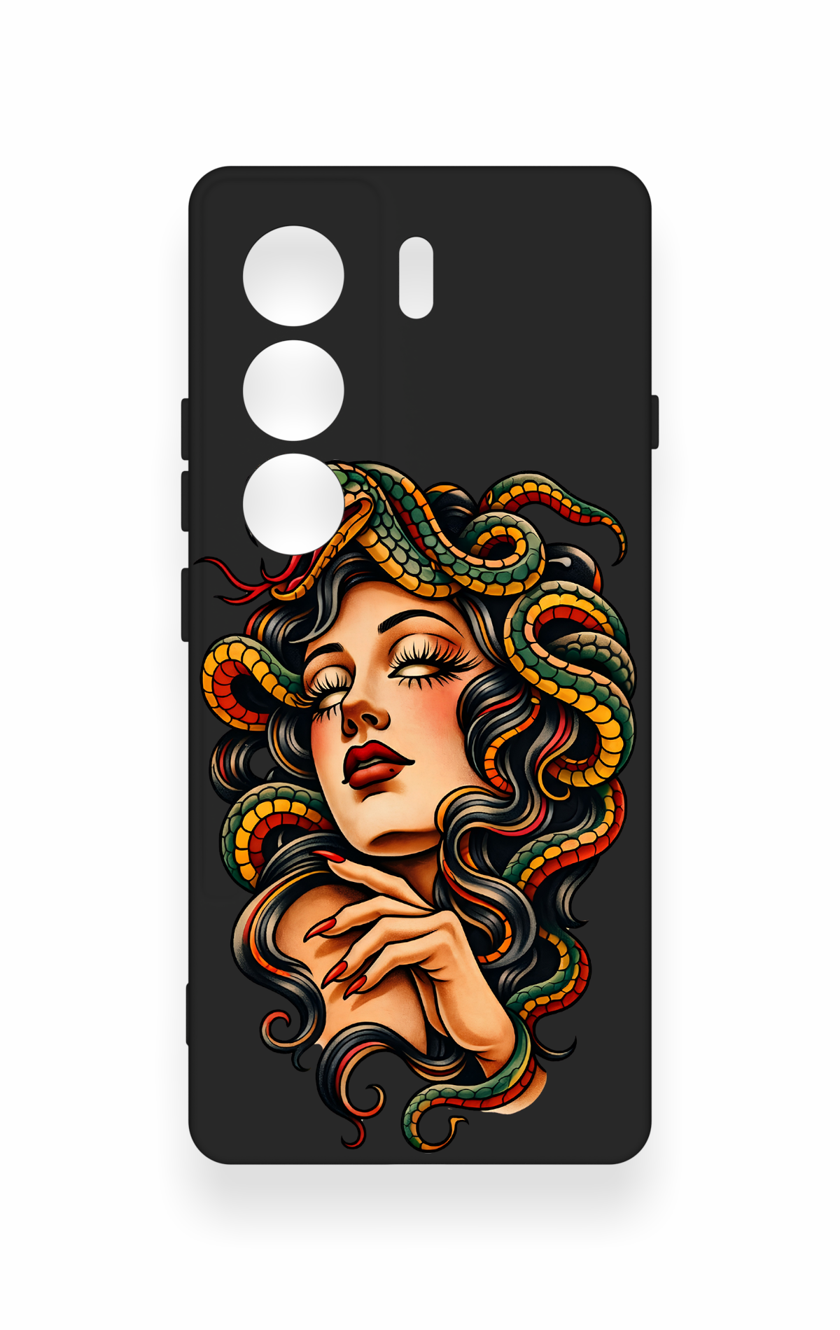 Tecno Camon 40 4G Uyumlu Medusa Desenli Silikon Kılıf