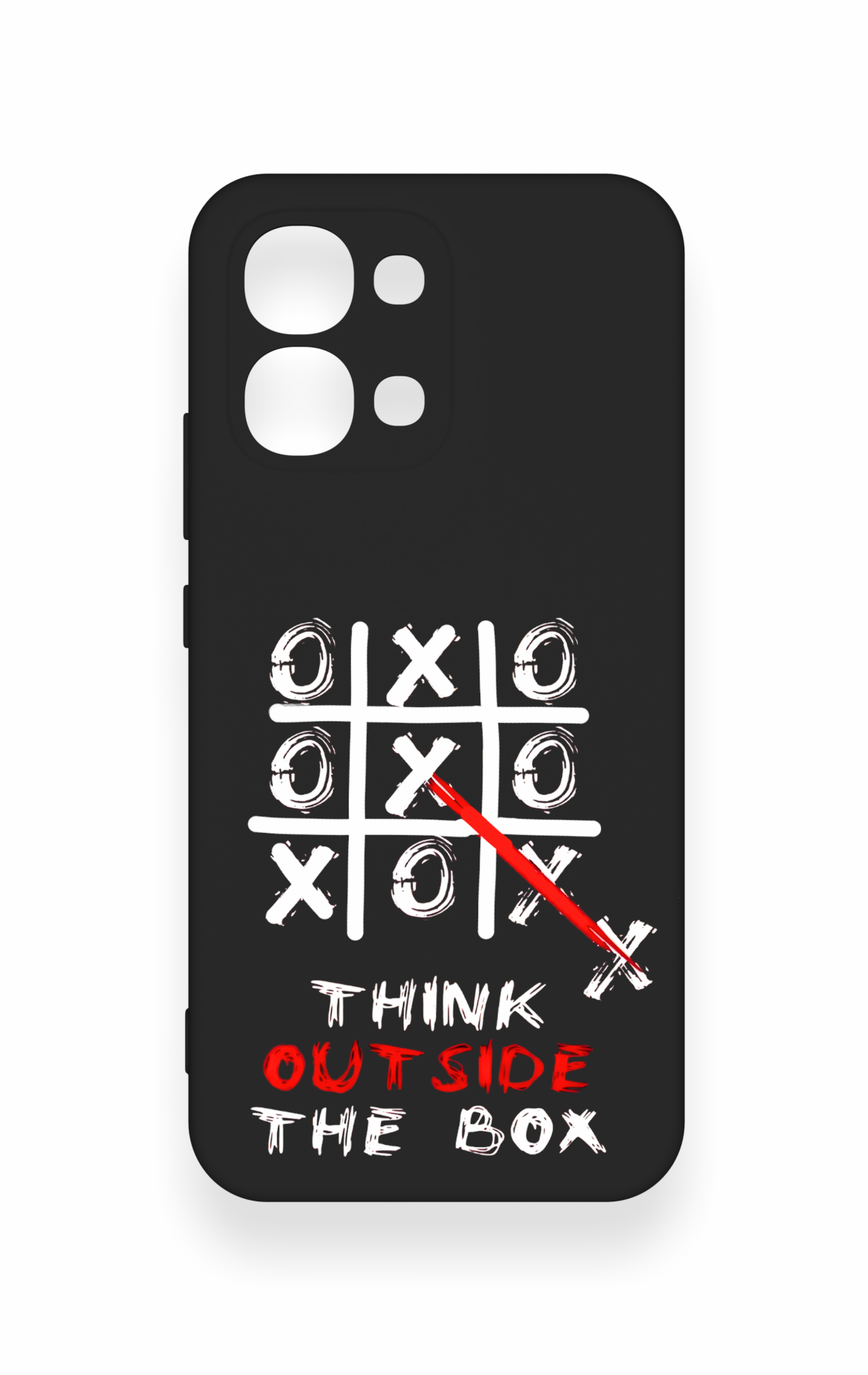 Oppo A6 Pro Uyumlu Out Side The Box Desenli Silikon Kılıf