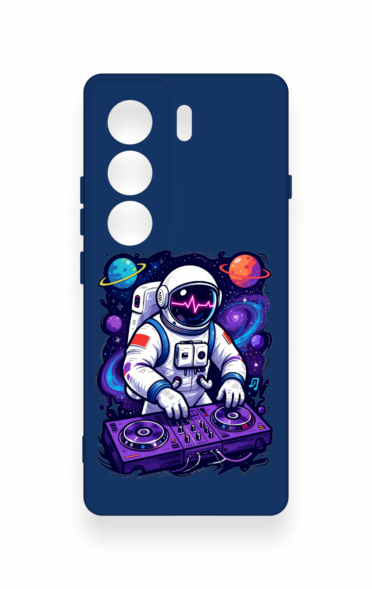 Tecno Camon 40 4G Uyumlu Astronot DJ Desenli Silikon Kılıf