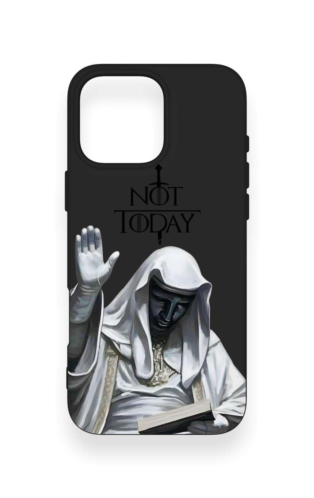 iPhone 16 Pro Max Uyumlu Not Today Desenli Silikon Kılıf
