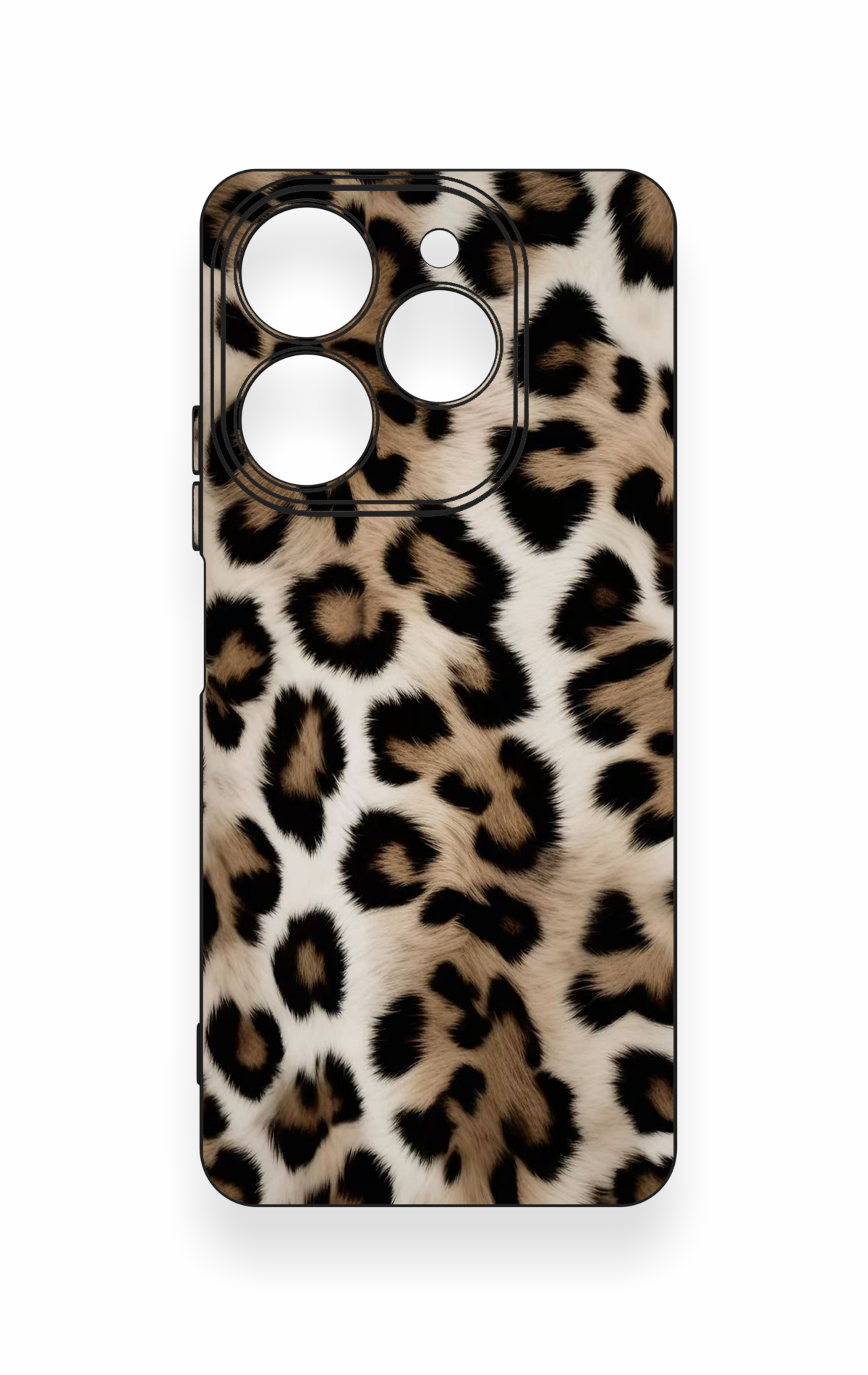 Tecno Spark 10 Pro Uyumlu Leopar Derisi Desenli Silikon Kılıf