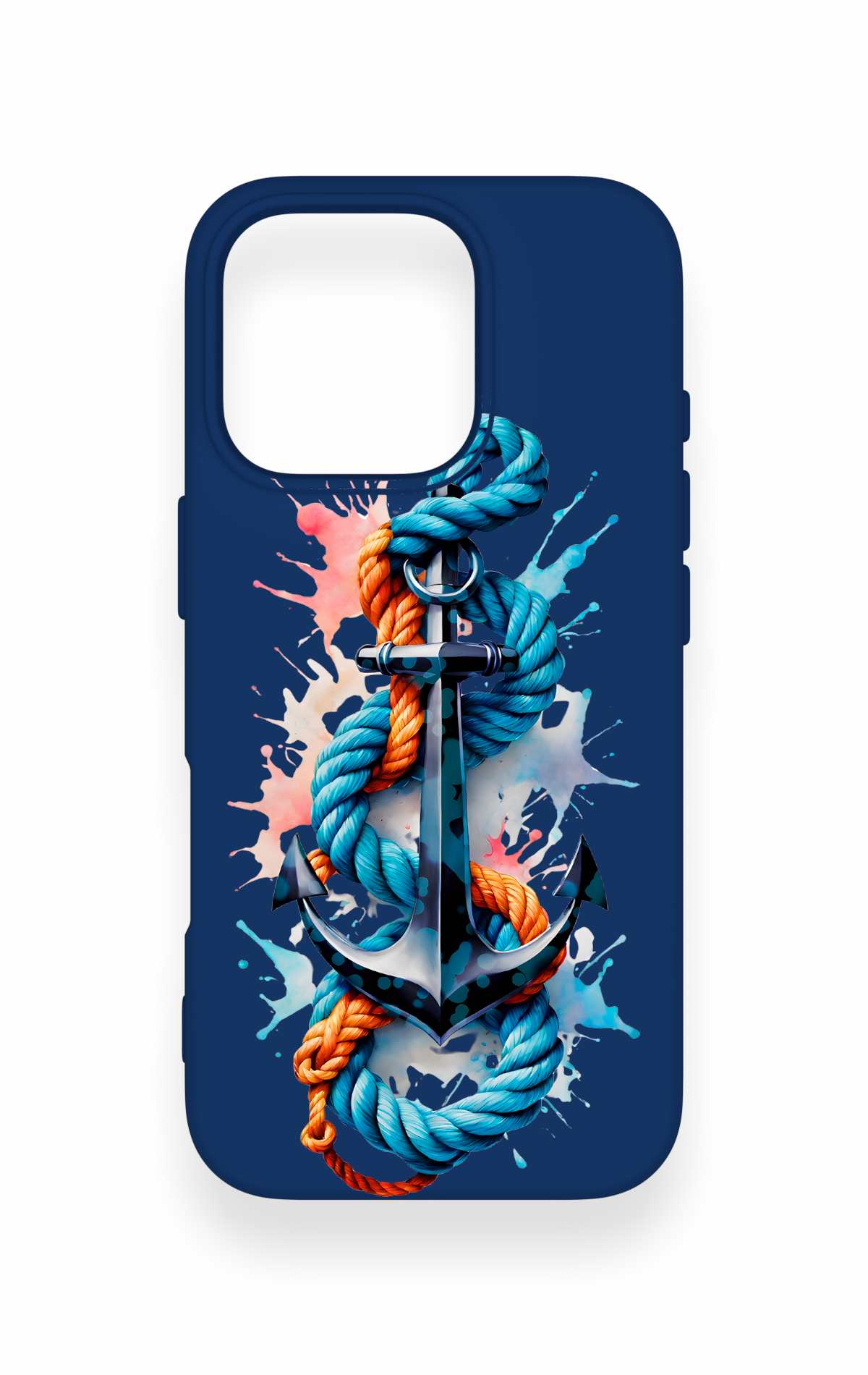 iPhone 16 Pro Uyumlu Anchor Desenli Silikon Kılıf