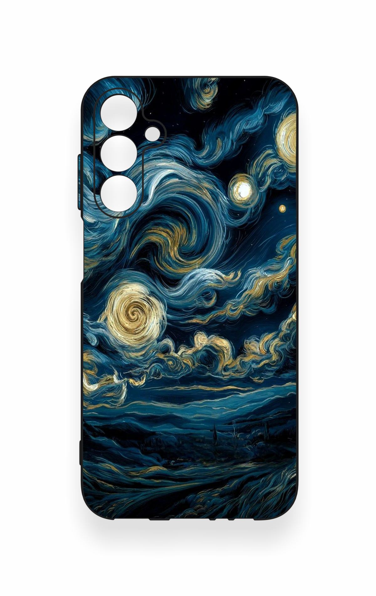 Samsung A15 Uyumlu Yıldızlı Gece Desenli Silikon Kılıf