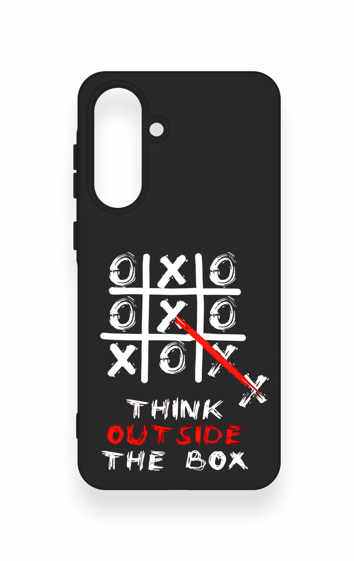 Samsung A56 Uyumlu Out Side The Box Desenli Silikon Kılıf