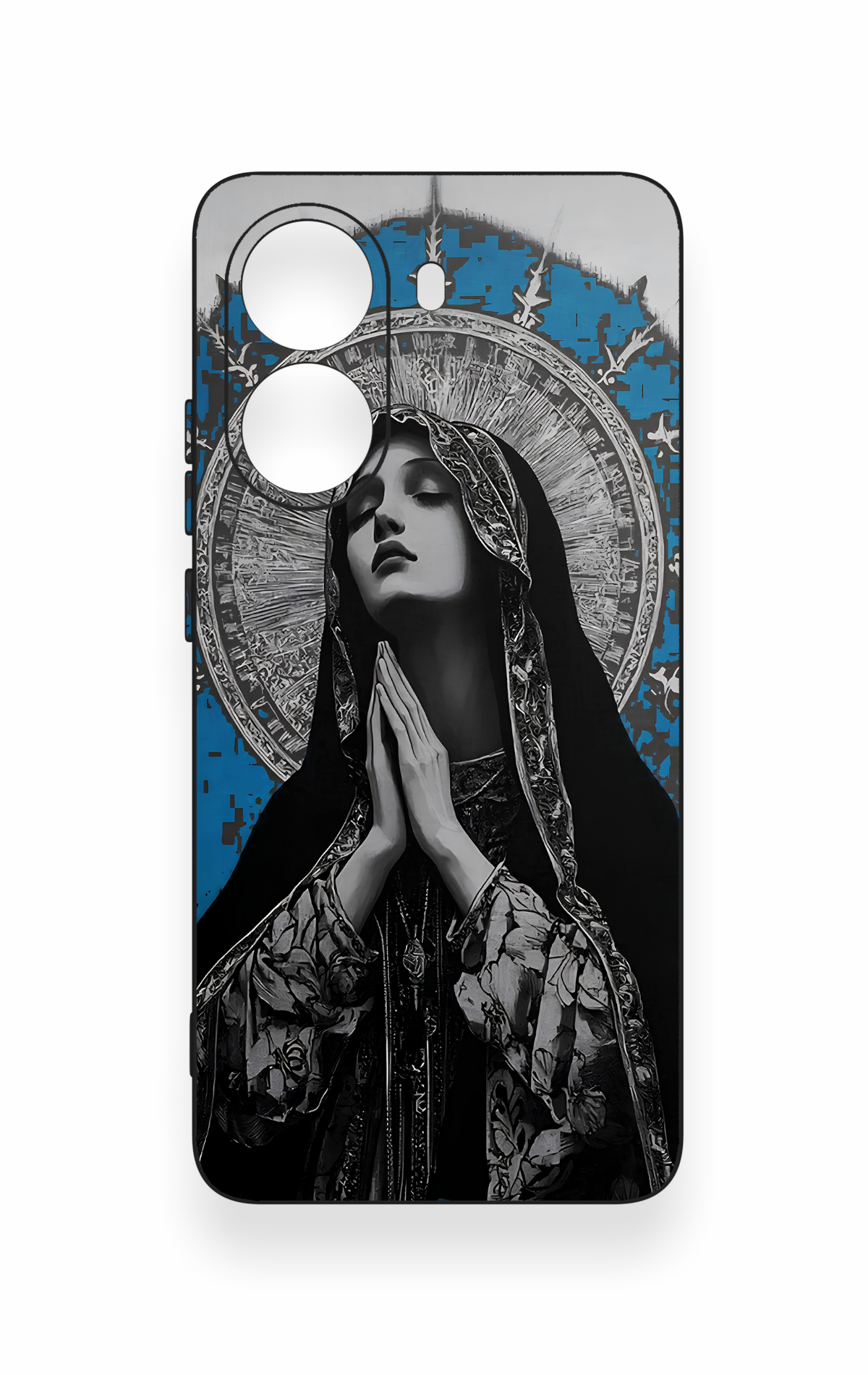 Poco X7 Pro Uyumlu Rahibe Desenli Silikon Kılıf