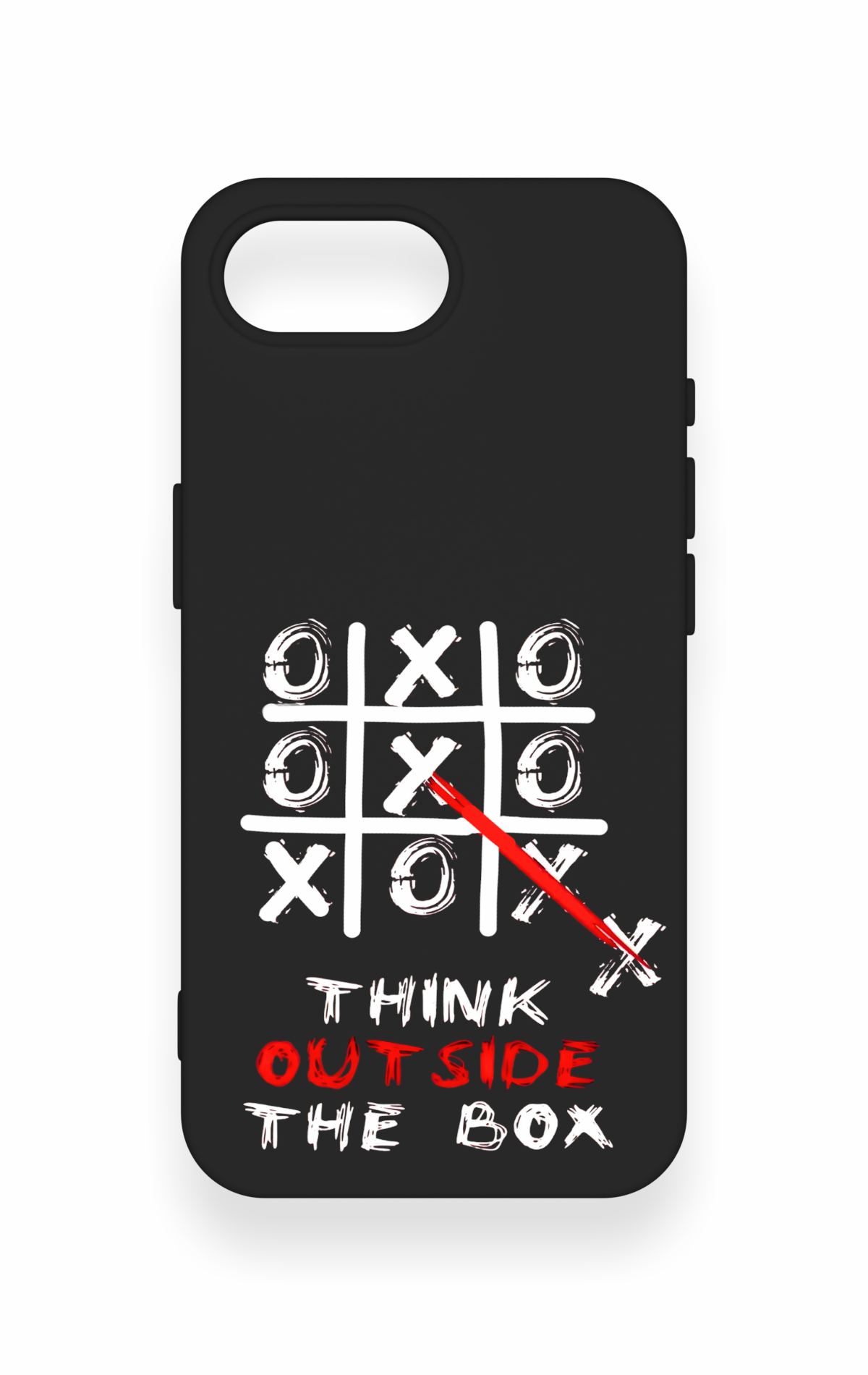 iPhone 16E Uyumlu Out Side The Box Desenli Silikon Kılıf