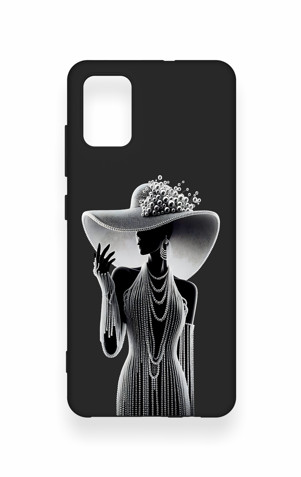 Saamsung A51 Uyumlu Lady Desenli Silikon Kılıf