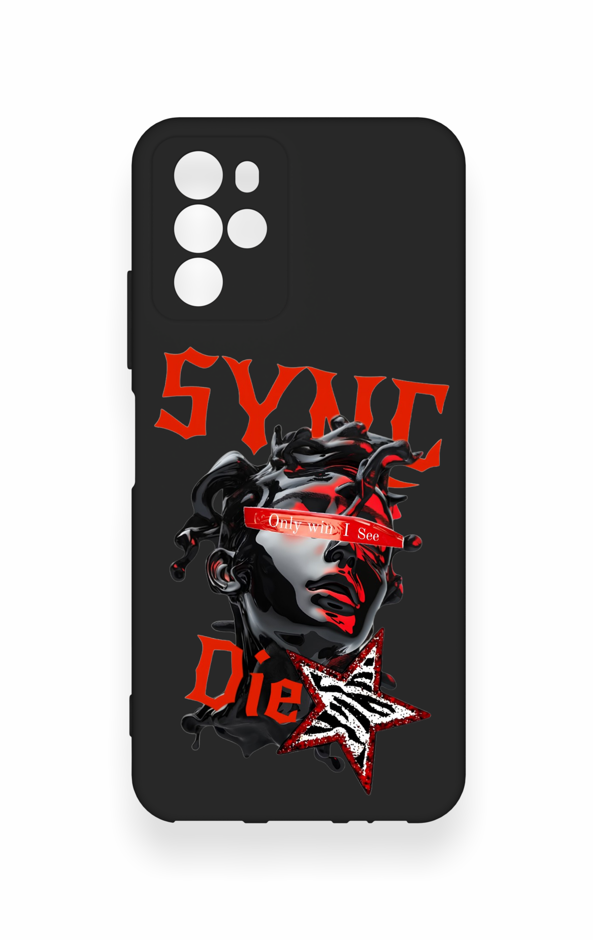 Omix x700 Uyumlu Sync Die Desenli Silikon Kılıf