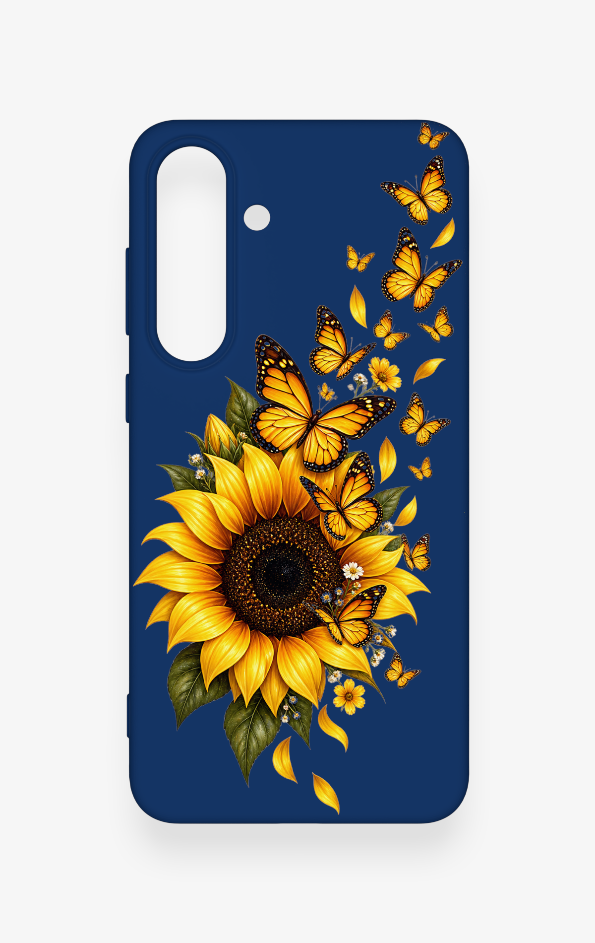 Samsung S25Fe Uyumlu Ayçiçeği Desenli Silikon Kılıf