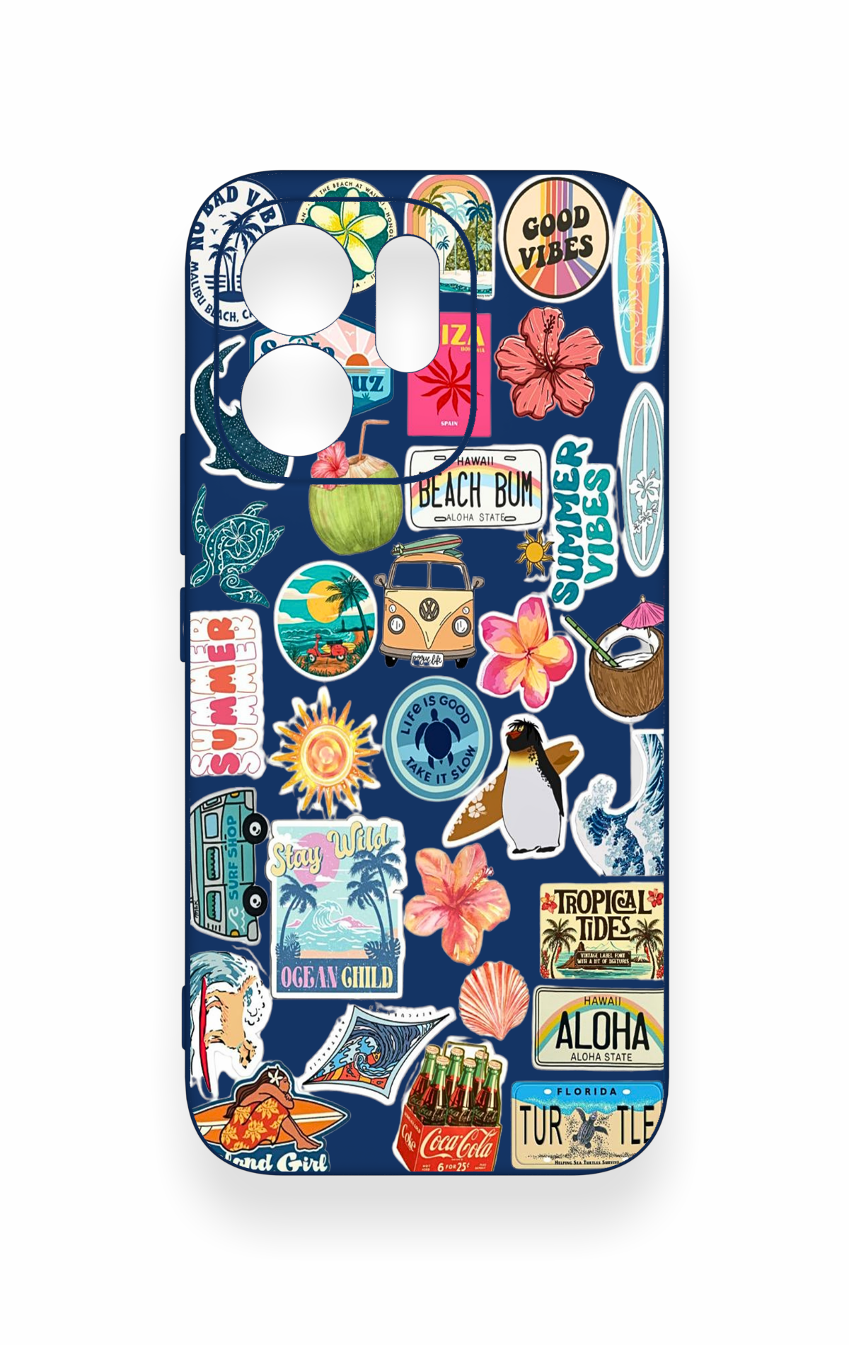 Vivo V70 5G Uyumlu Summer Vibes Desenli Silikon Kılıf