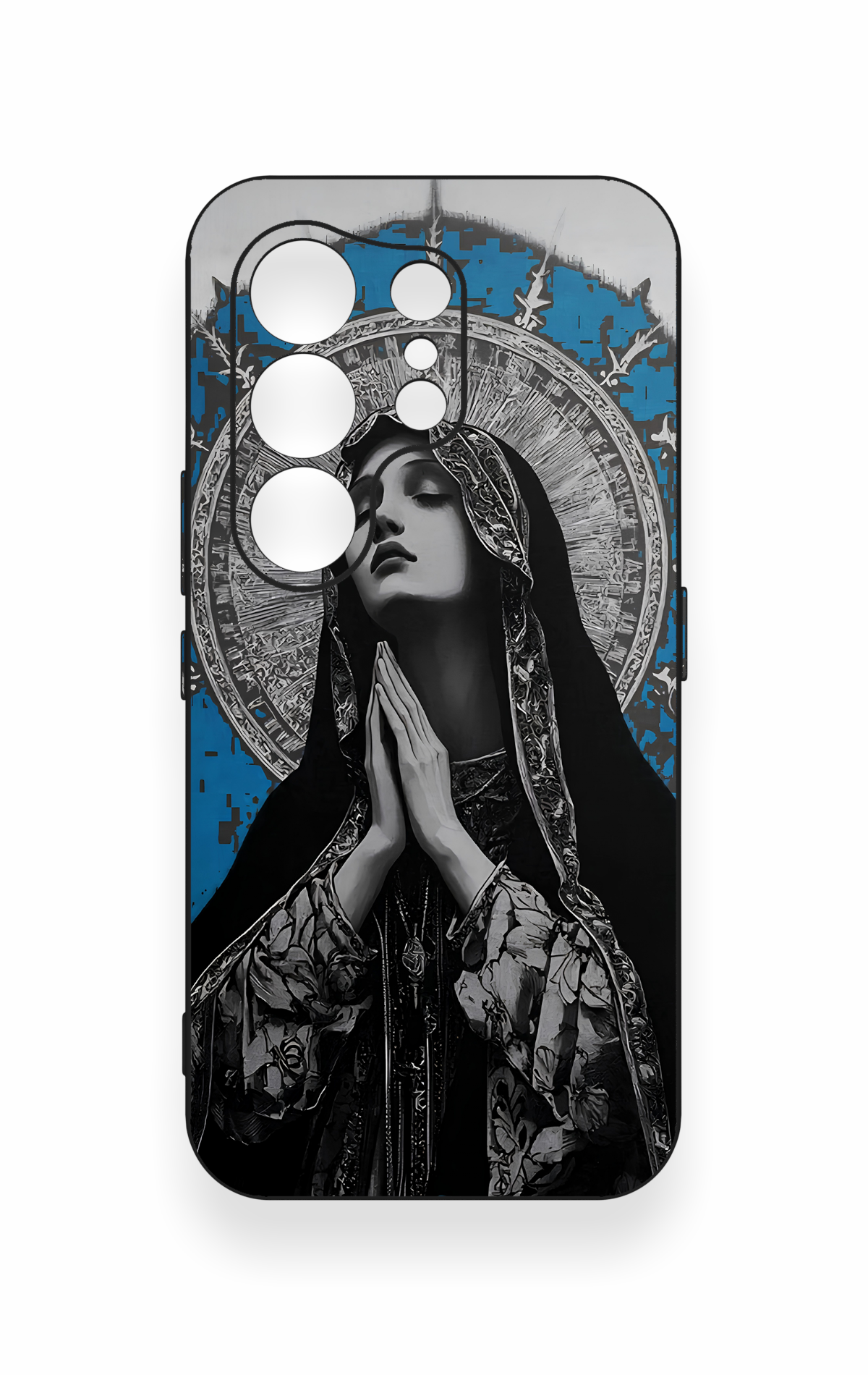 Tecno Camon 50 4G Uyumlu Rahibe Desenli Silikon Kılıf