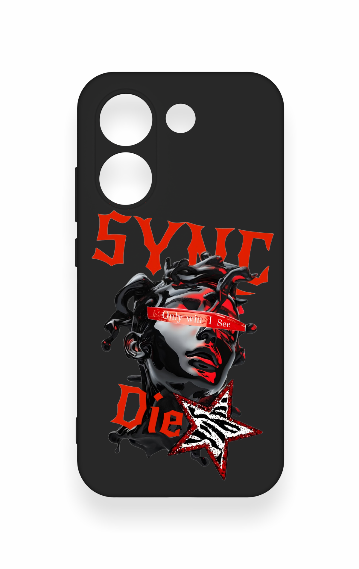 Poco X8 Pro Uyumlu Sync Die Desenli Silikon Kılıf